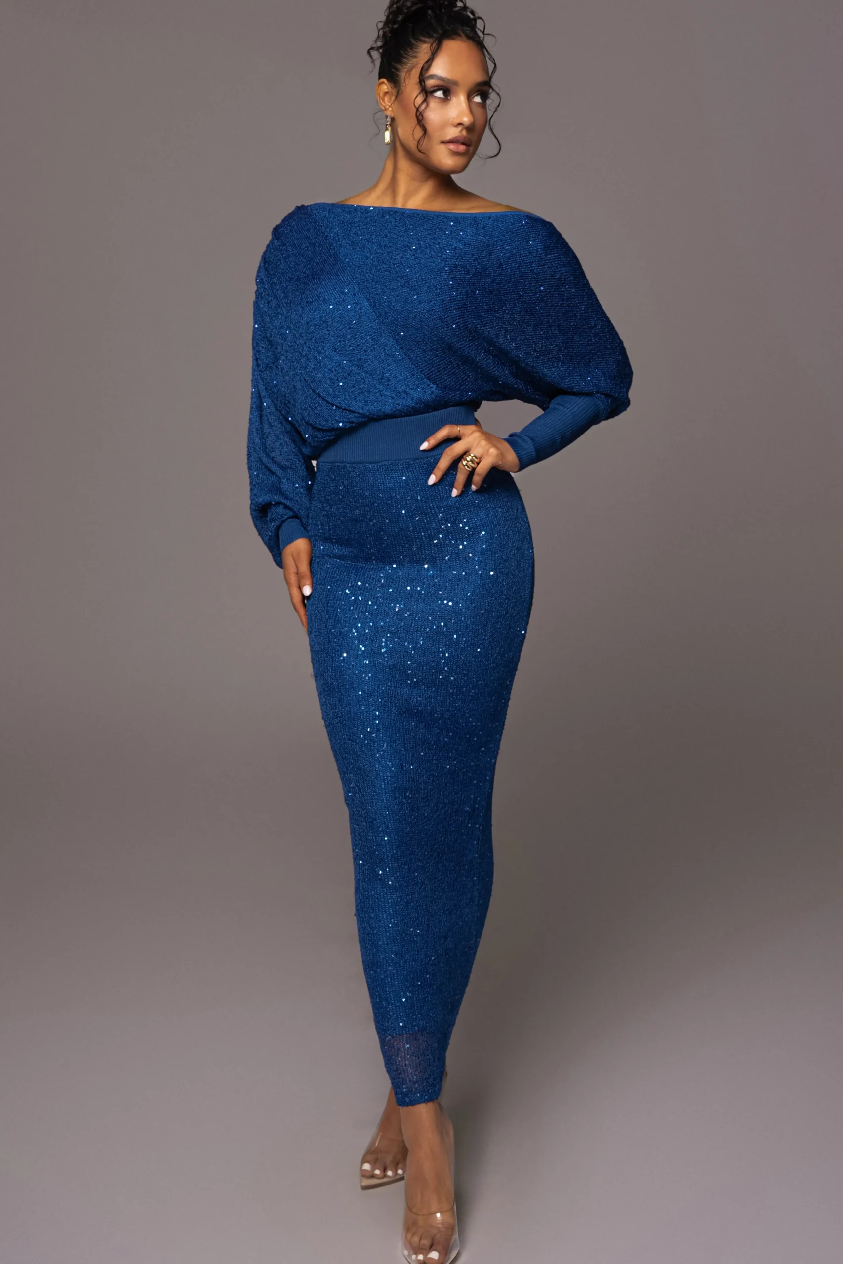 blue_night_sky_sequin_ski_3.webp JLUXLABEL Blue Night Sky Sequin Skirt Set