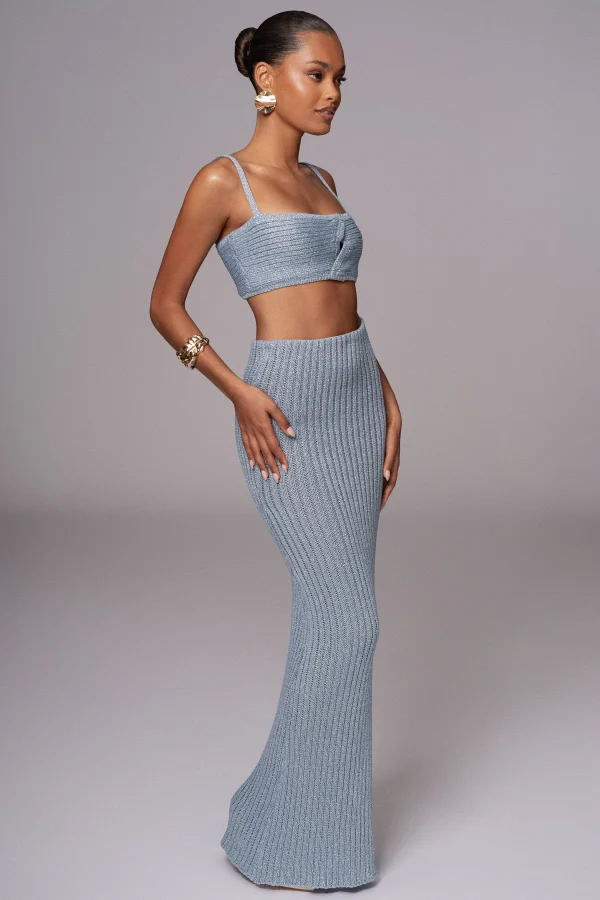 JLUXLABEL Blue Sunny Skirt Set
