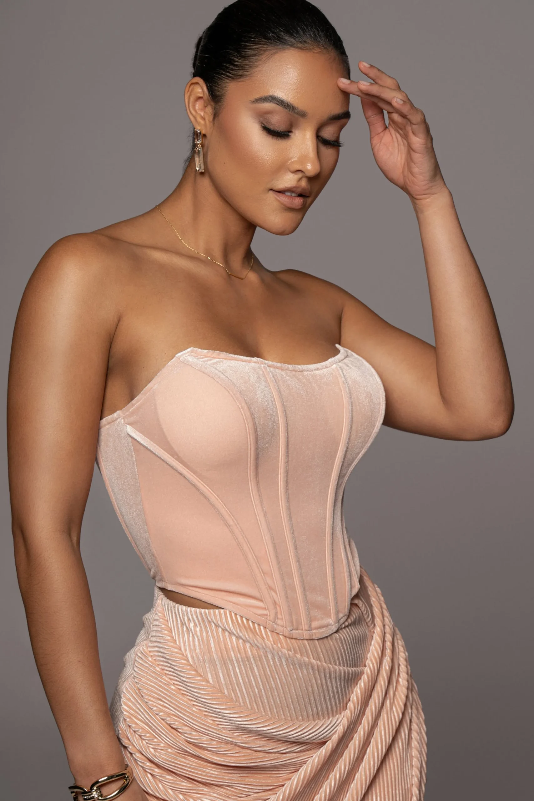 blush_true_bliss_maxi_ski_5.webp JLUXLABEL Blush True Bliss Maxi Skirt