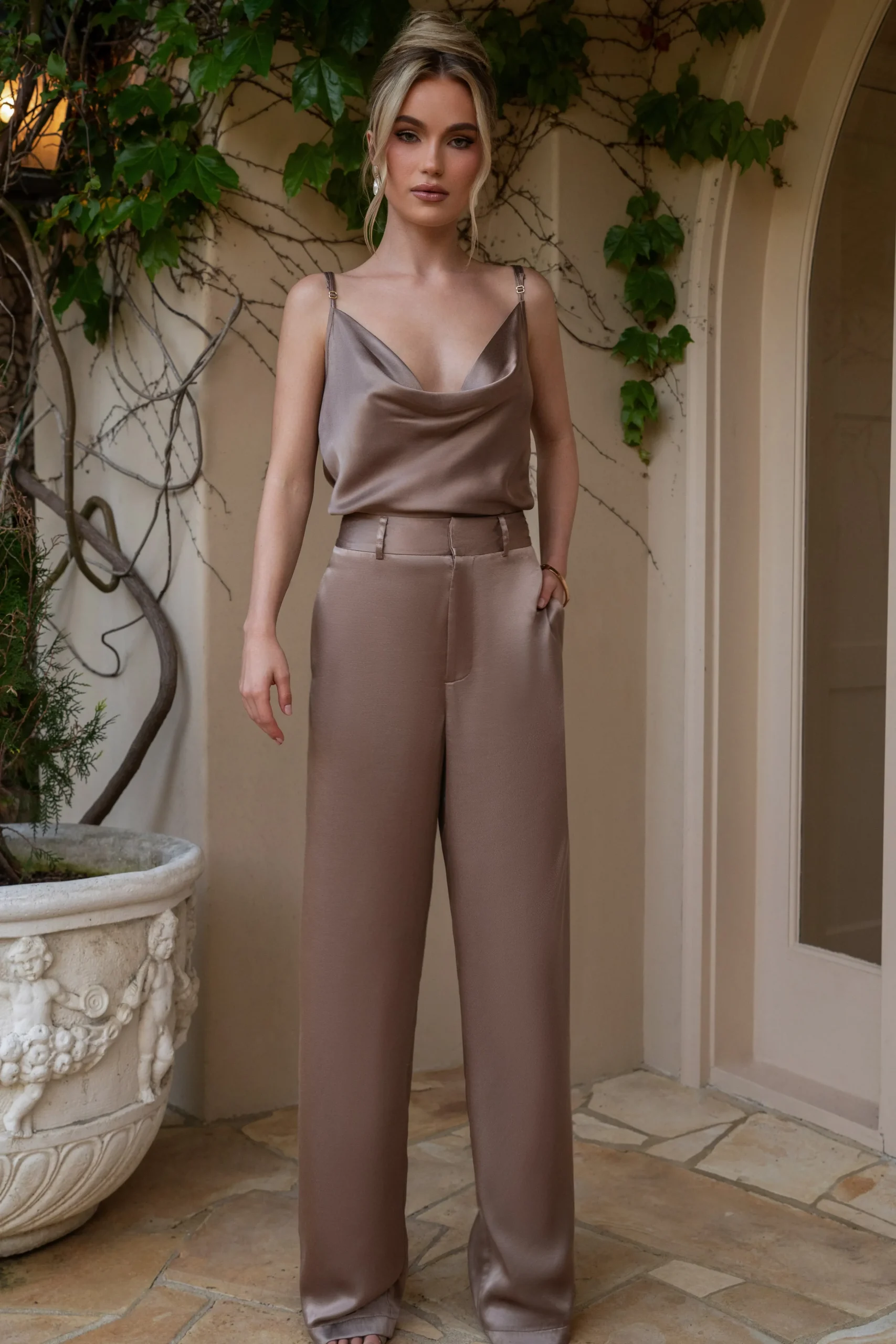 bronze_ever_after_satin_t_2.webp JLUXLABEL Bronze Ever After Satin Trousers
