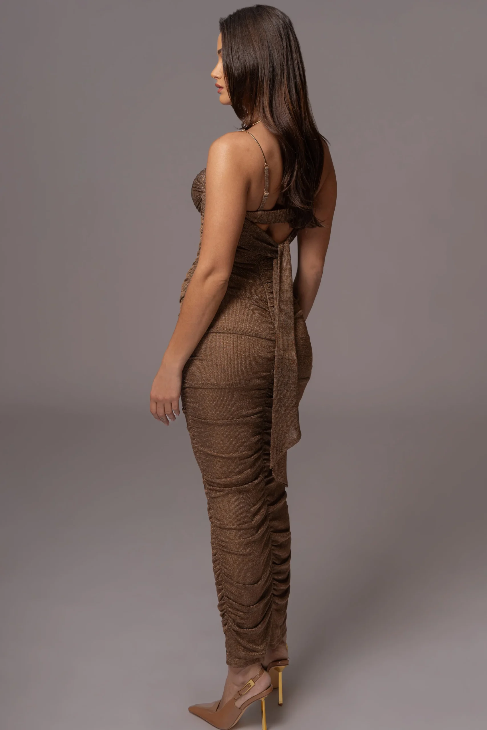 bronze_ruched_metallic_ma_15.webp JLUXLABEL Bronze Ruched Metallic Maxi Dress