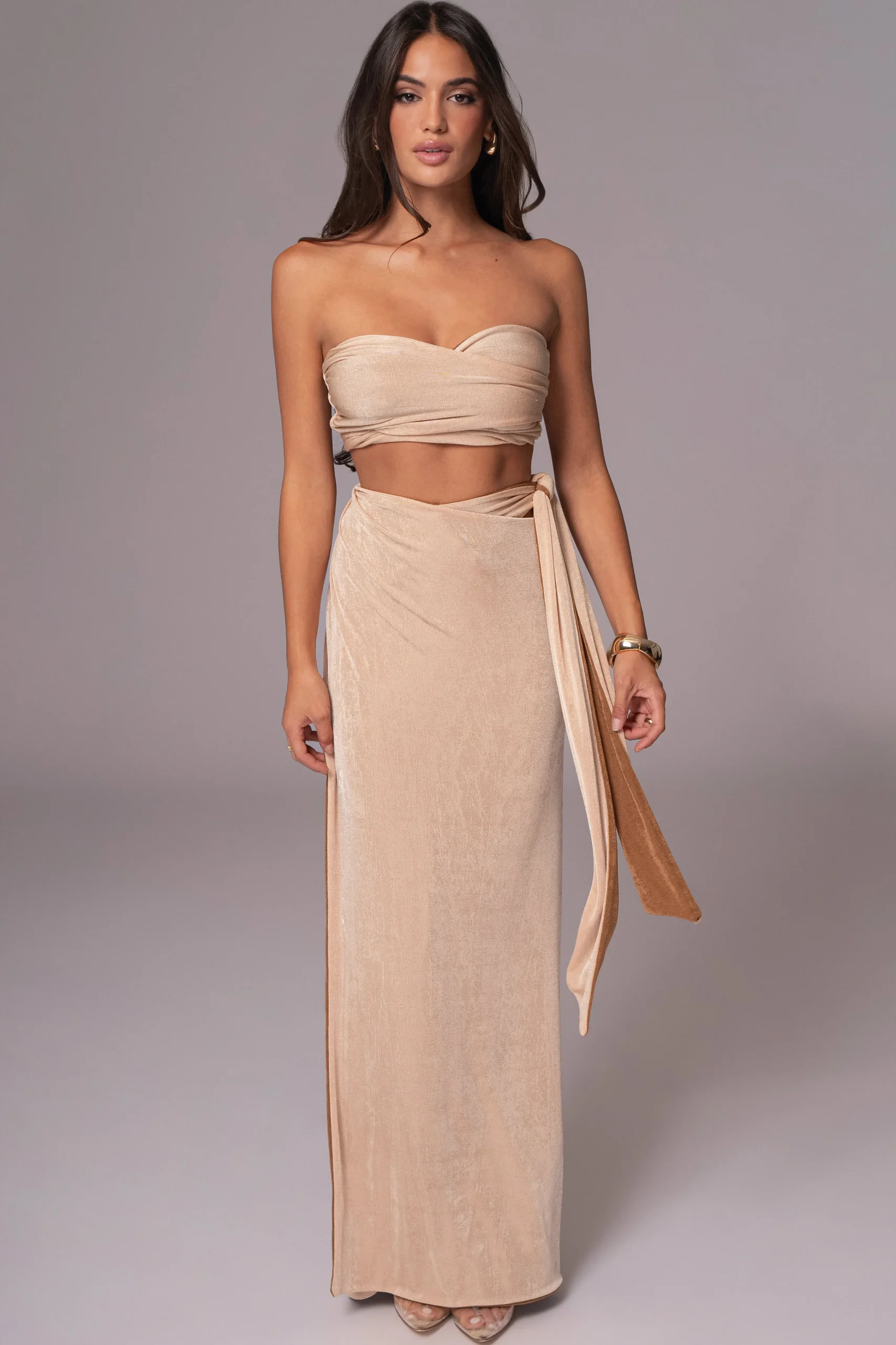 brownbeige_venus_reversib_2.webp JLUXLABEL Brown/Beige Venus Reversible Skirt Set