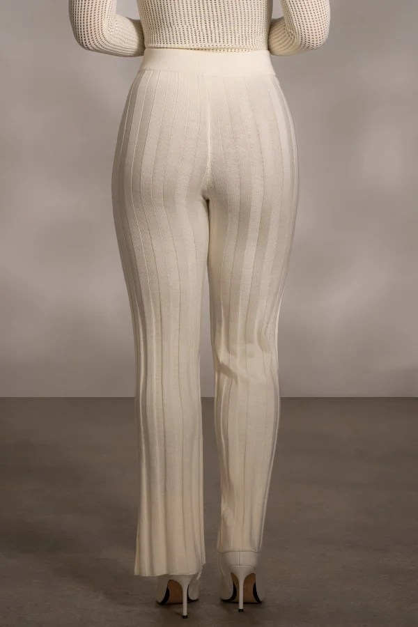 JLUXLABEL Buttercream Darcey Ribbed Pants