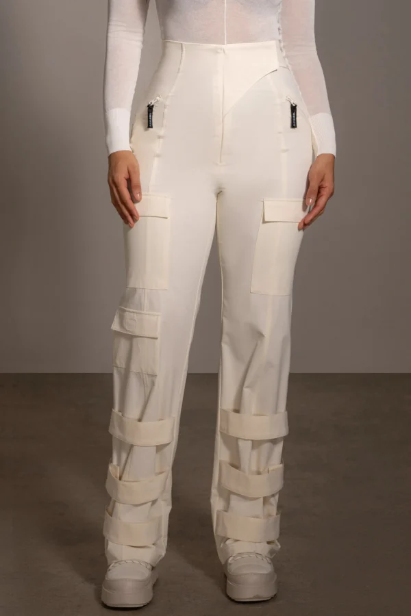 JLUXLABEL Buttercream Nyah Nylon Utility Pants
