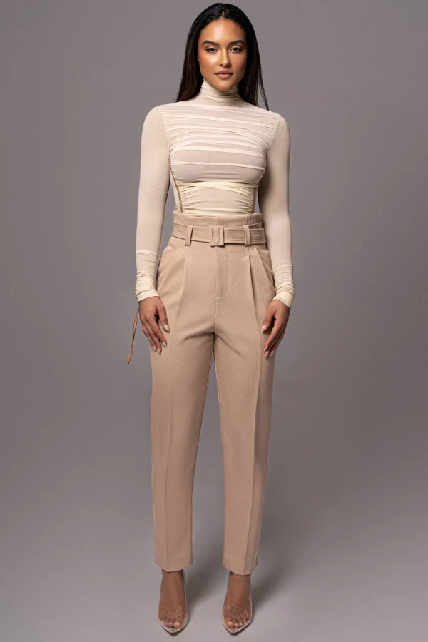 JLUXLABEL Buttercream Santiana Turtleneck Top