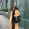 JLUXLABEL Camel Beverly Trench Coat