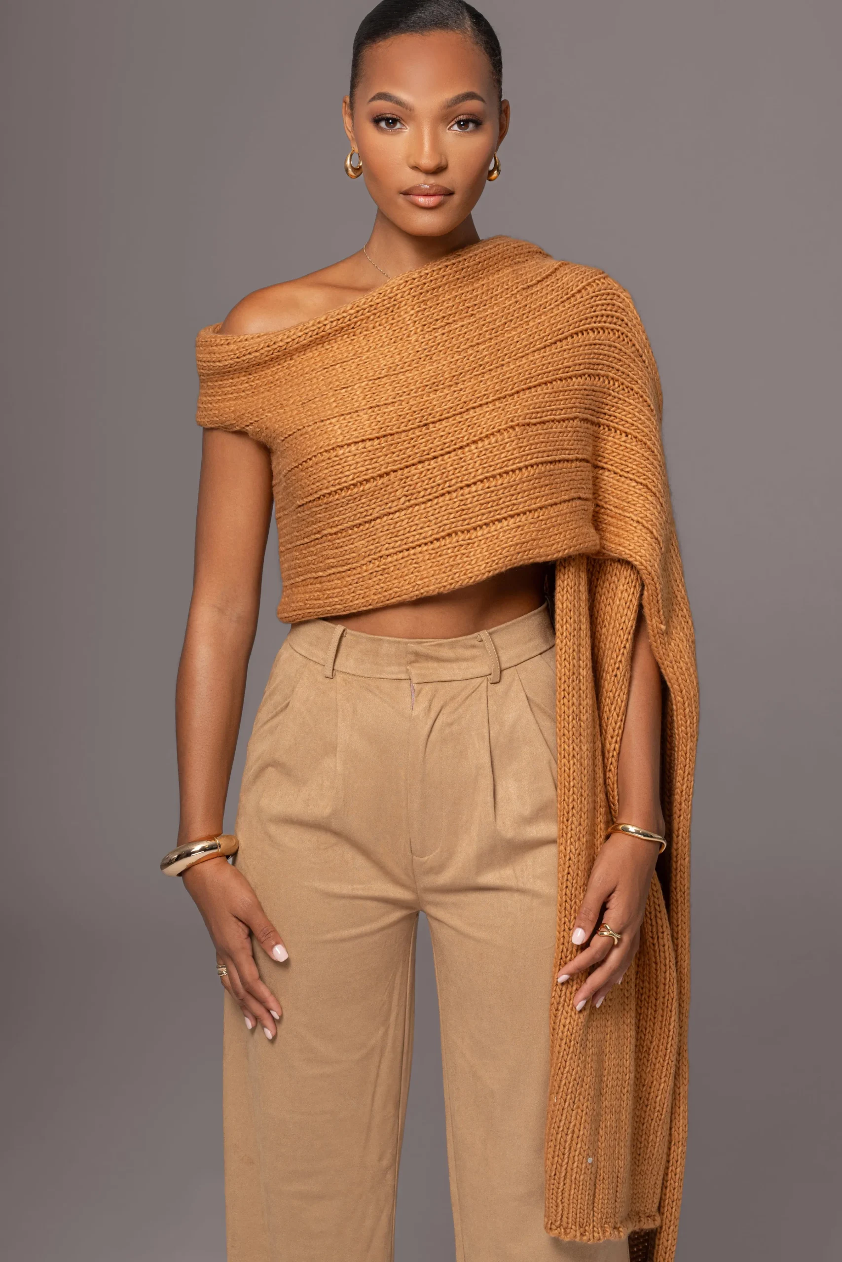 camel_soft_life_cable_kni_14.webp JLUXLABEL Camel Soft Life Cable Knit Sweater Top