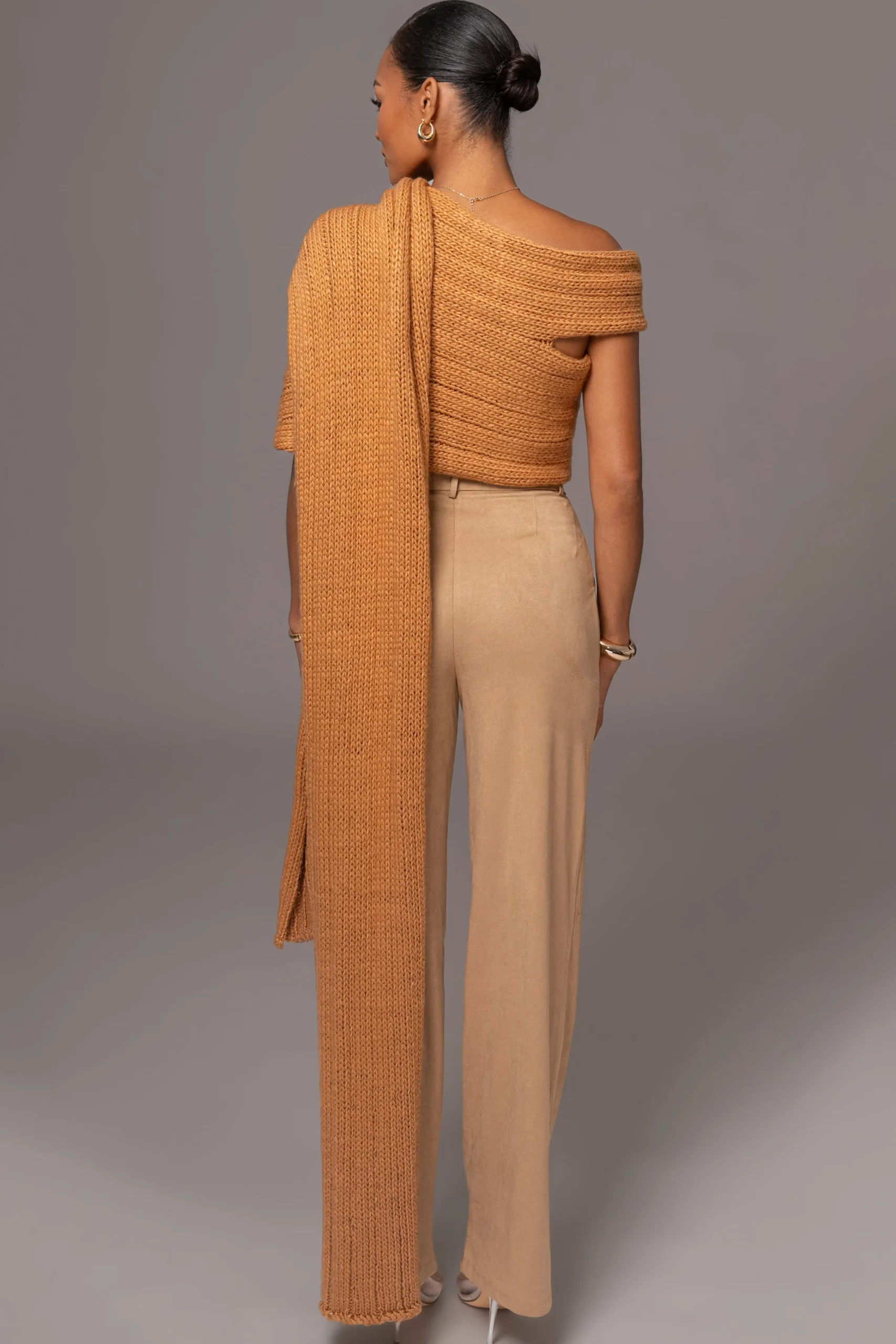 camel_soft_life_cable_kni_16.webp JLUXLABEL Camel Soft Life Cable Knit Sweater Top
