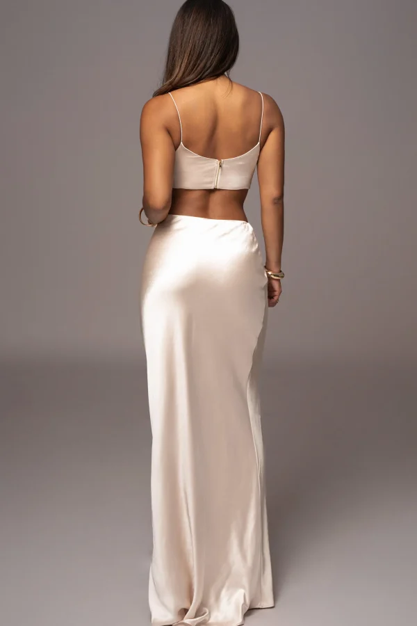 JLUXLABEL Champagne Isella 2-Piece Skirt Set