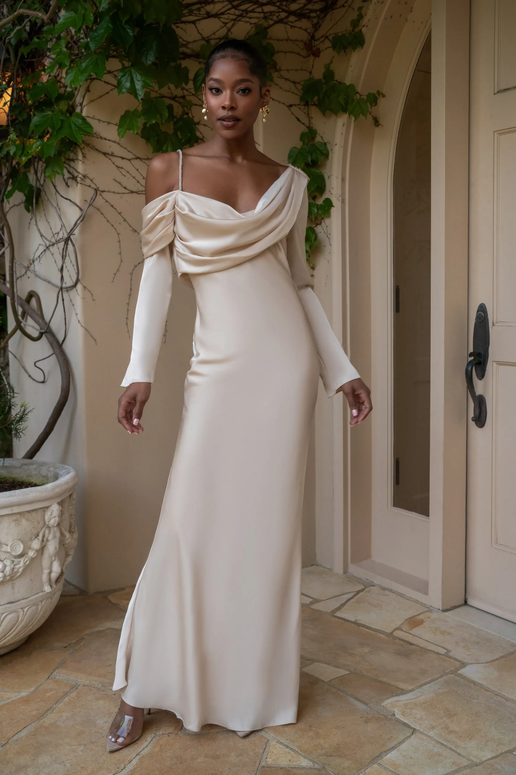 champagne_one_and_only_sa_2.webp JLUXLABEL Champagne One And Only Satin Dress