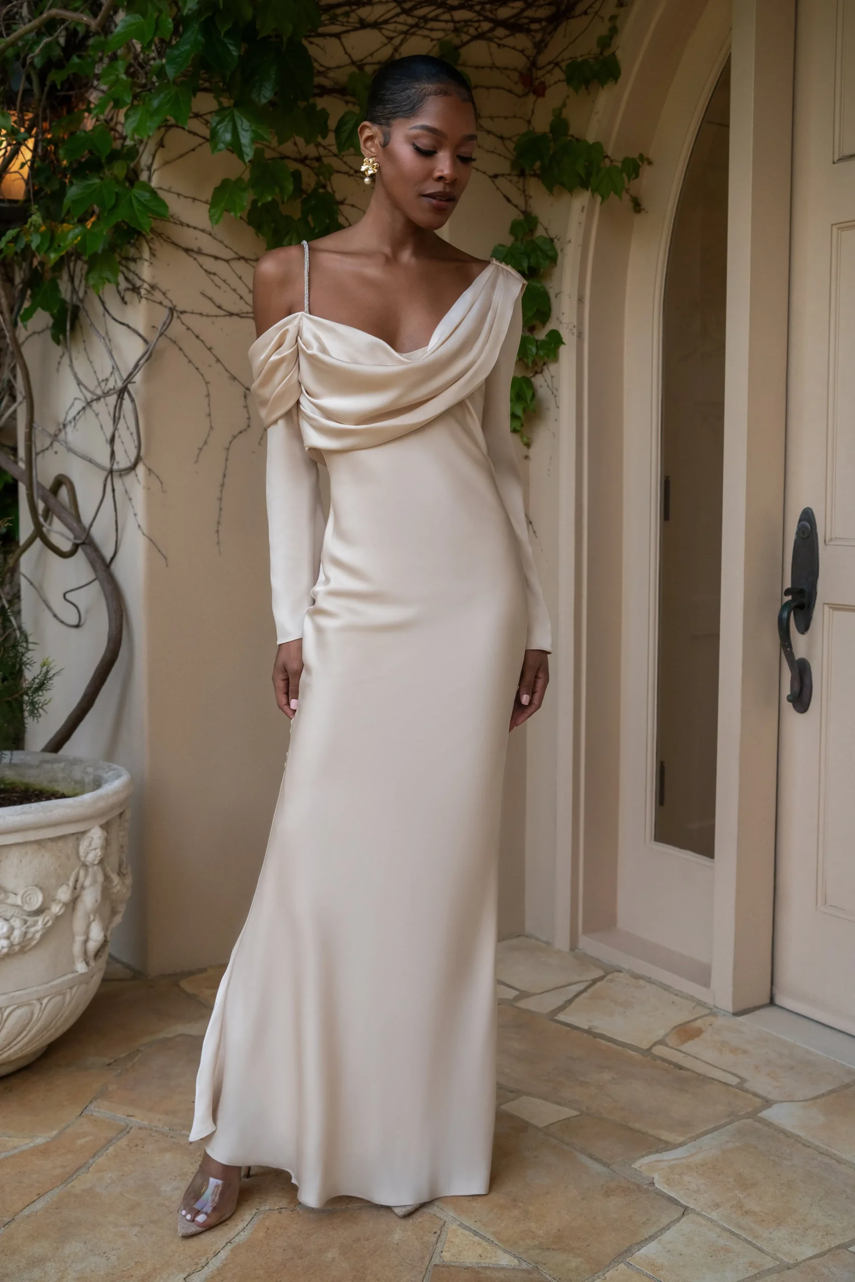 champagne_one_and_only_sa_4.webp JLUXLABEL Champagne One And Only Satin Dress