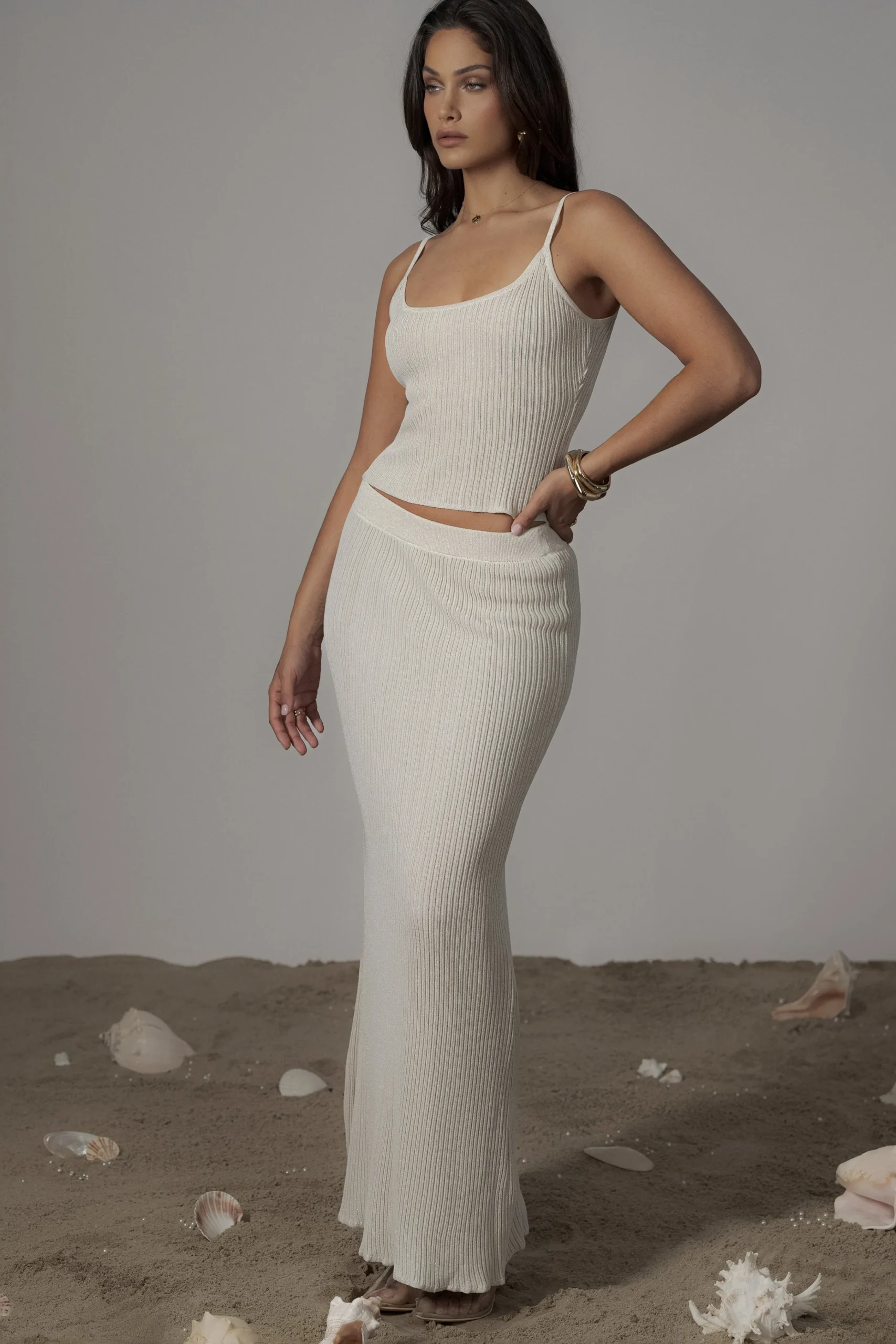 champagne_serena_ribbed_s_5.webp JLUXLABEL Champagne Serena Ribbed Skirt Set