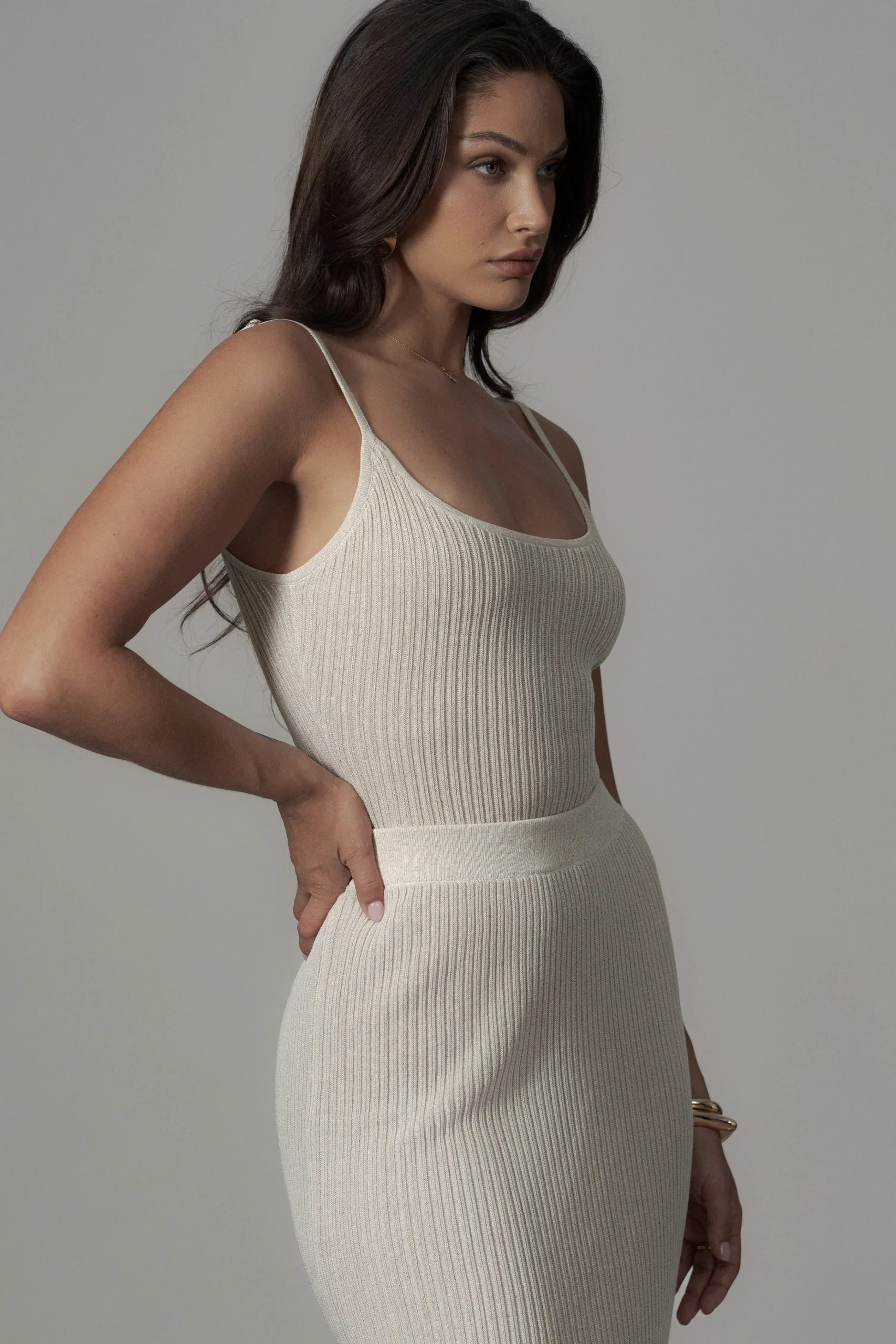 champagne_serena_ribbed_s_8.webp JLUXLABEL Champagne Serena Ribbed Skirt Set