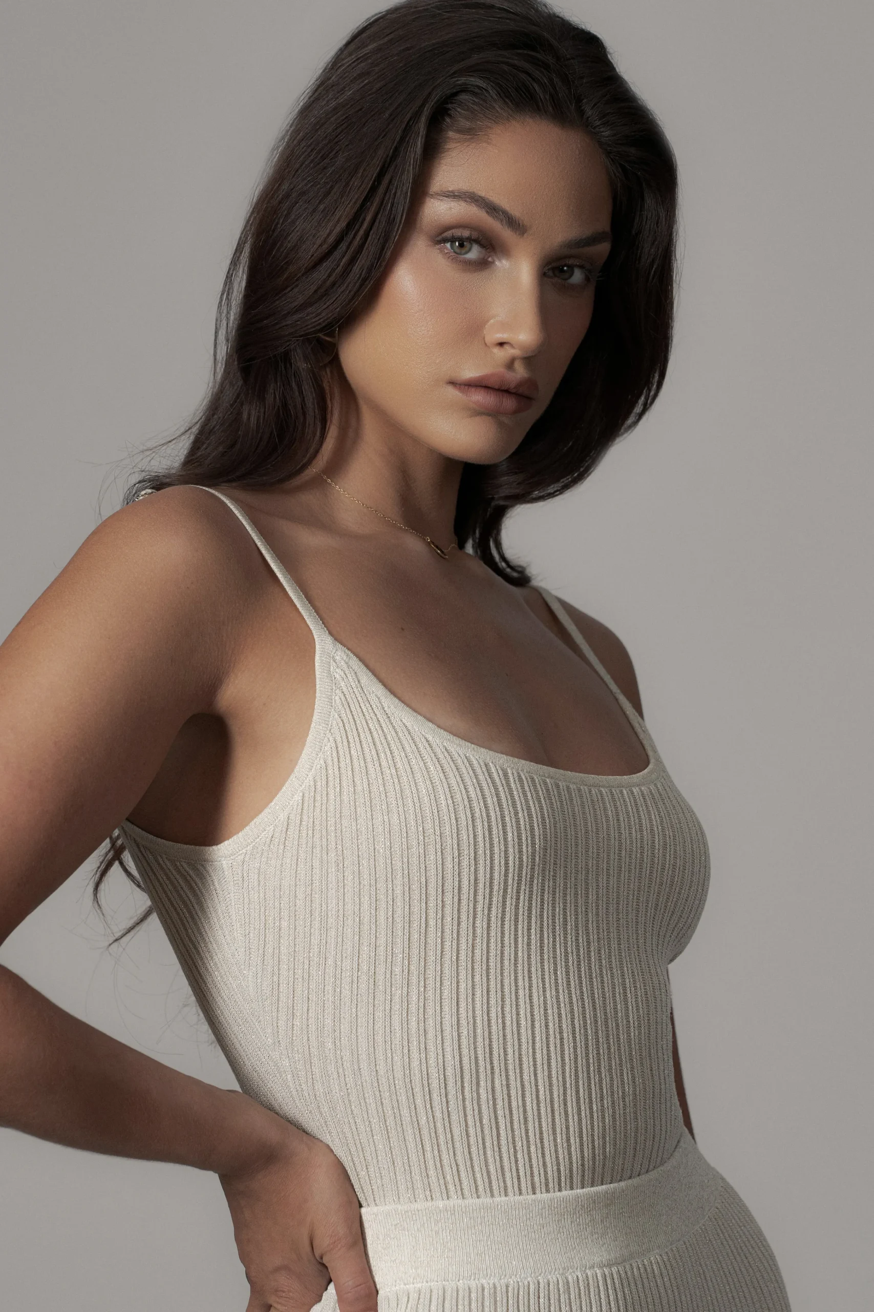 champagne_serena_ribbed_s_9.webp JLUXLABEL Champagne Serena Ribbed Skirt Set