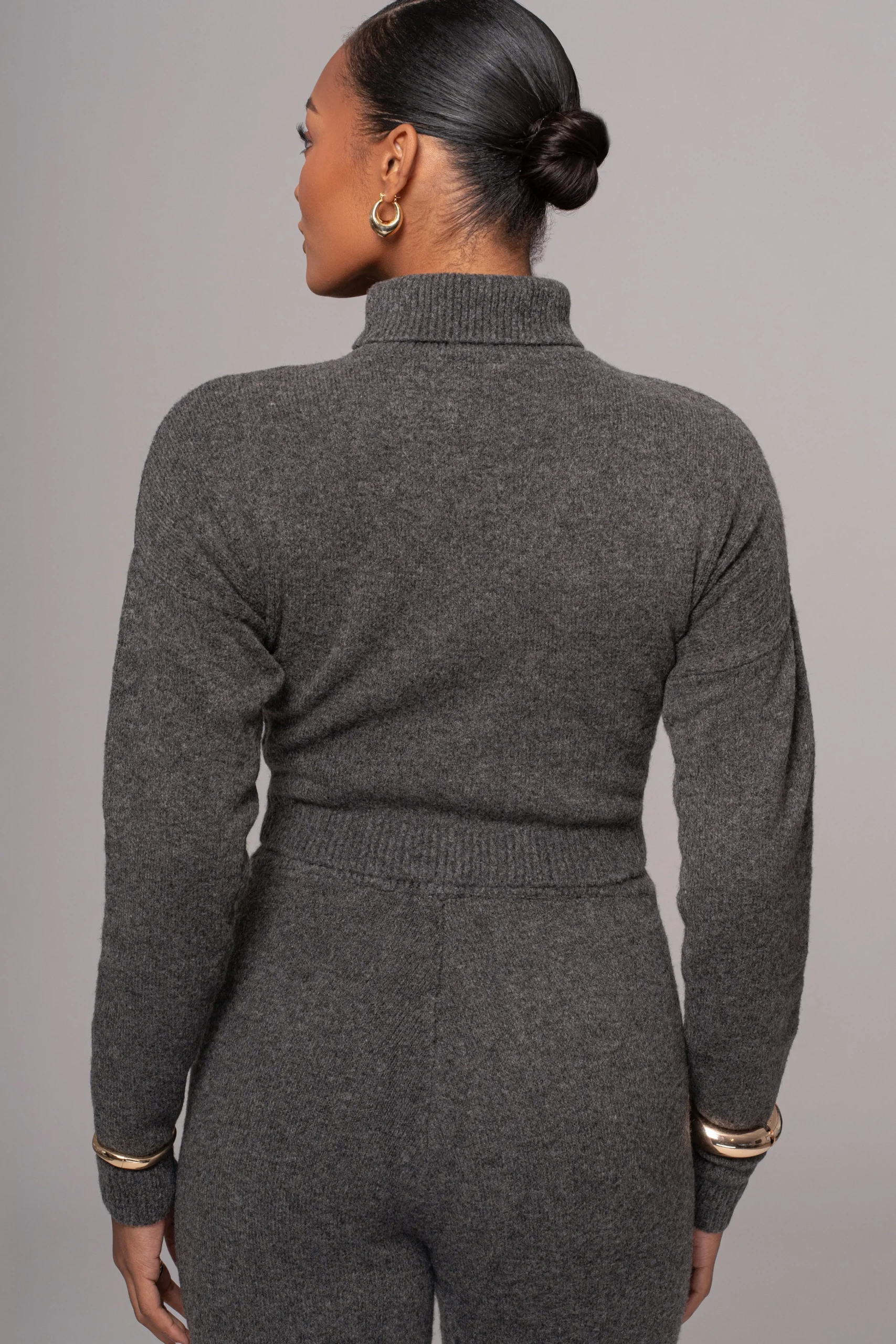 charcoal_chelsey_knit_pan_10.webp JLUXLABEL Charcoal Chelsey Knit Pant Set