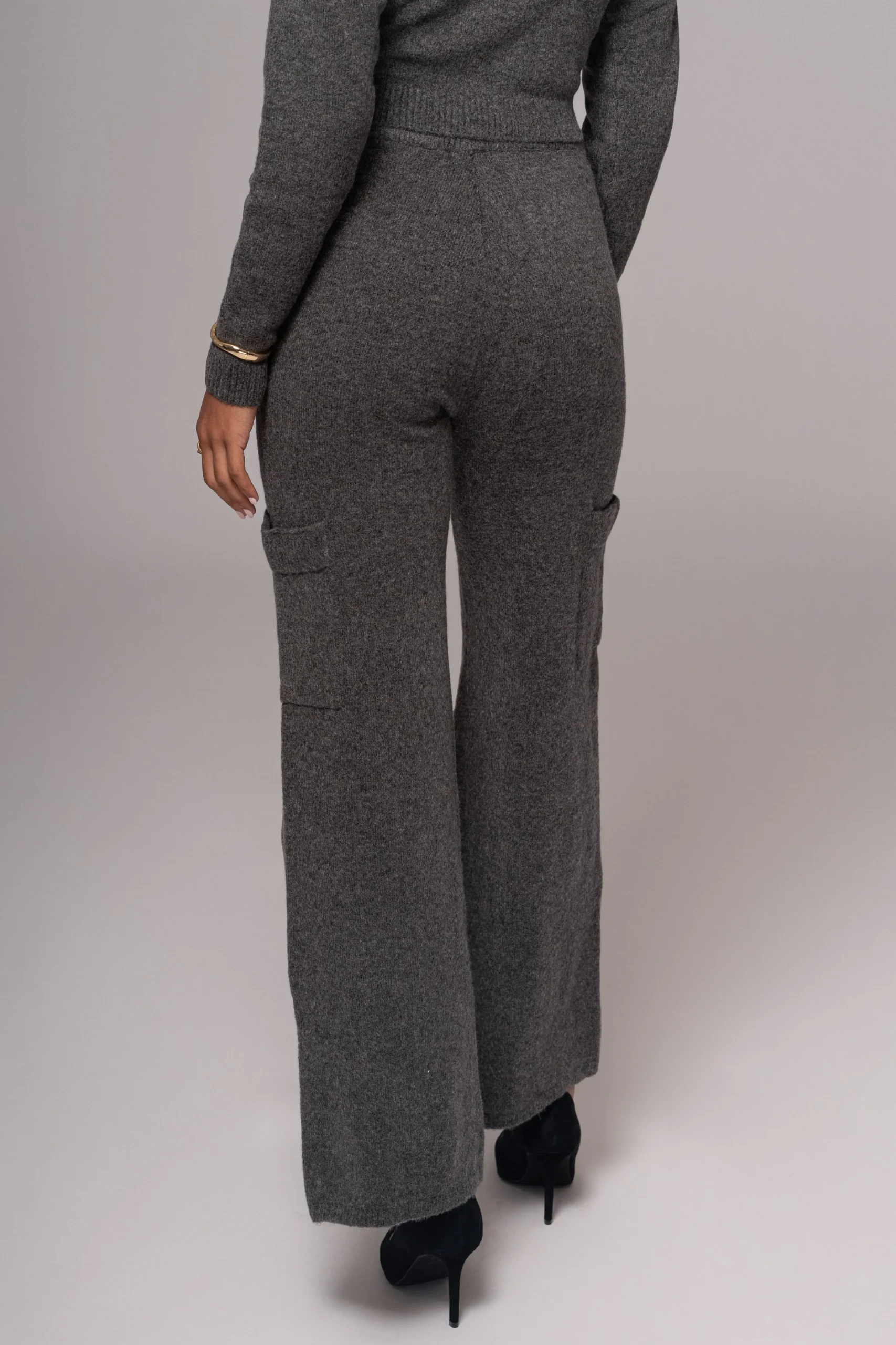 charcoal_chelsey_knit_pan_9.webp JLUXLABEL Charcoal Chelsey Knit Pant Set