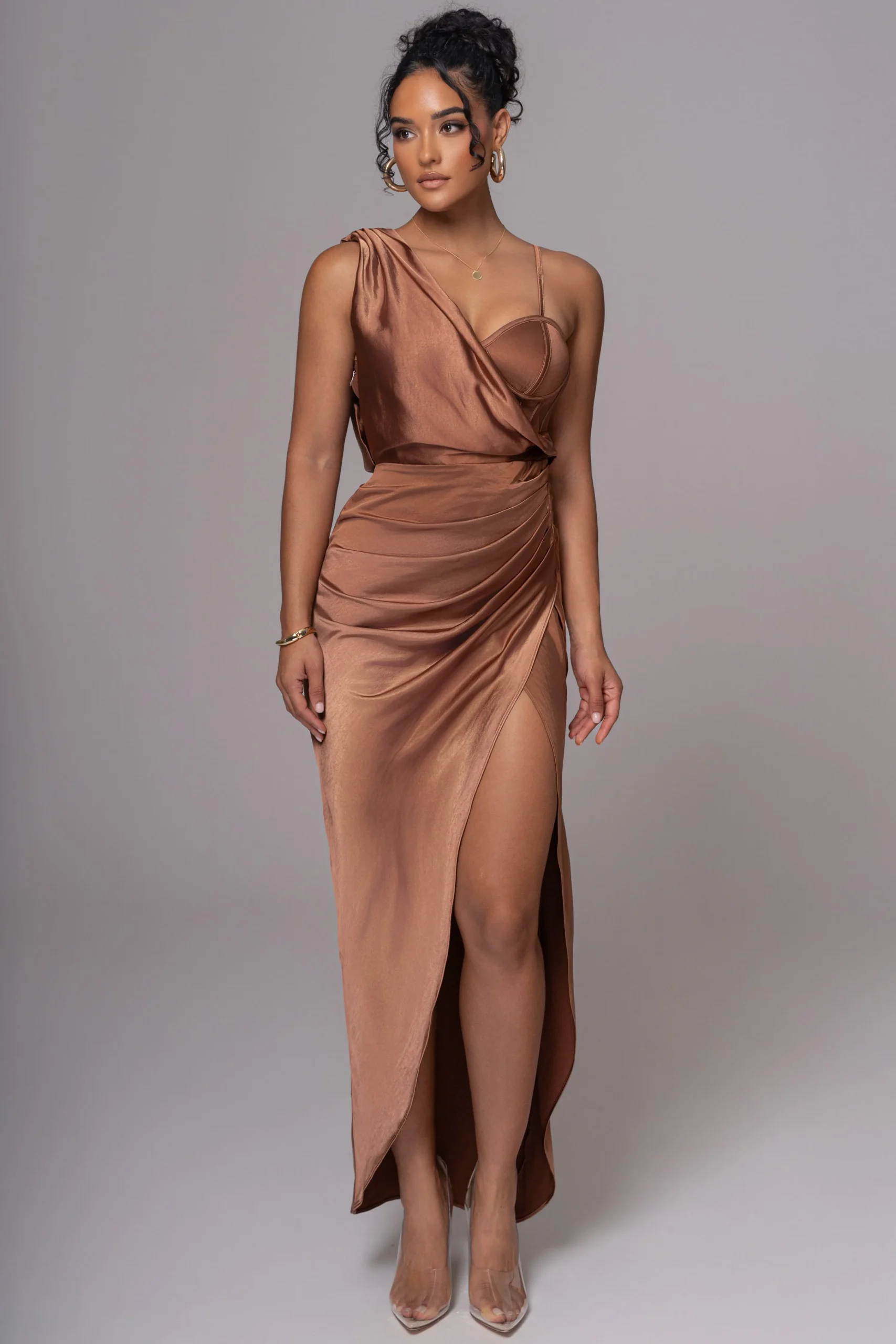 chocolate_anastacia_drape_13.webp JLUXLABEL Chocolate Anastacia Drape Maxi Dress