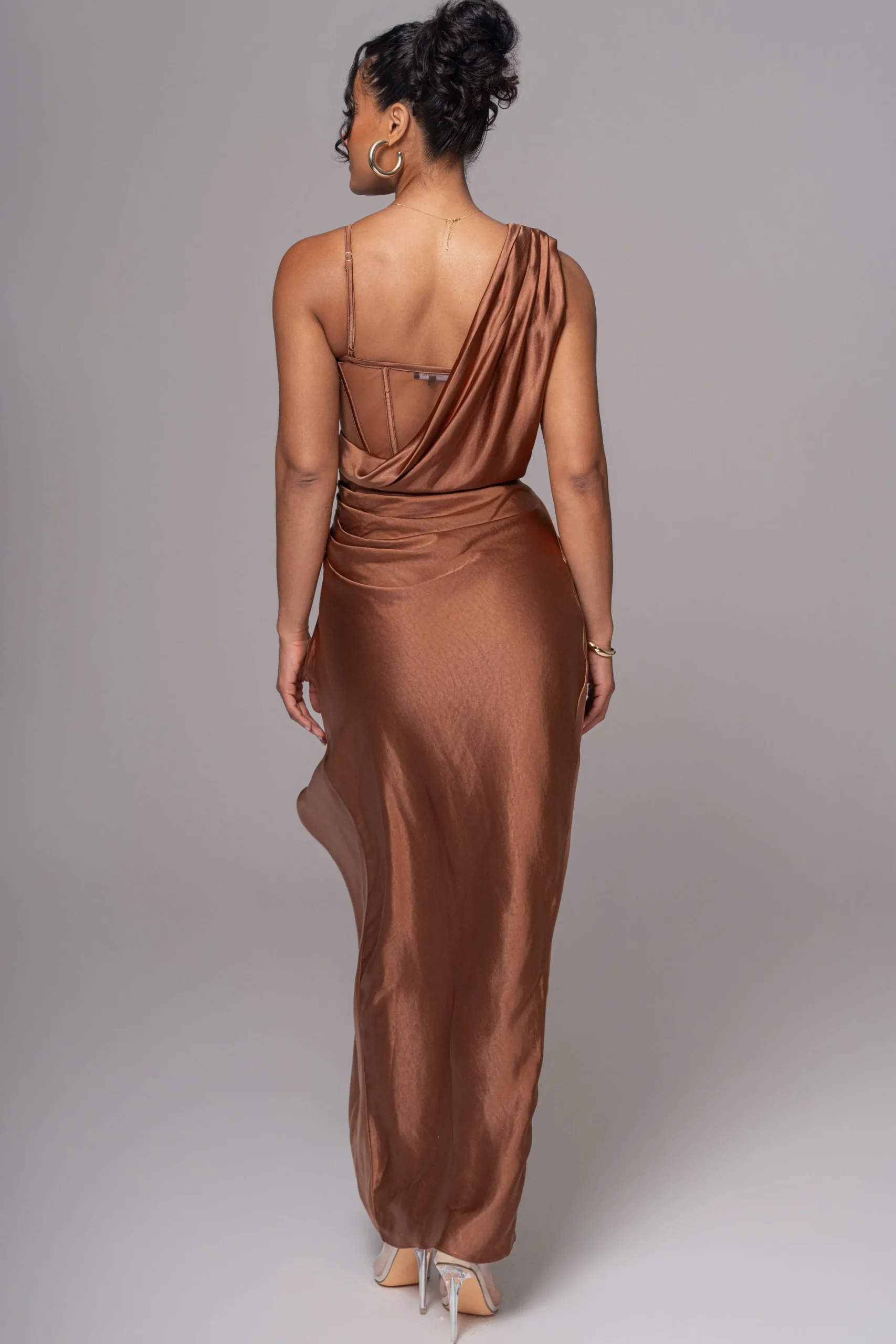 chocolate_anastacia_drape_21.webp JLUXLABEL Chocolate Anastacia Drape Maxi Dress