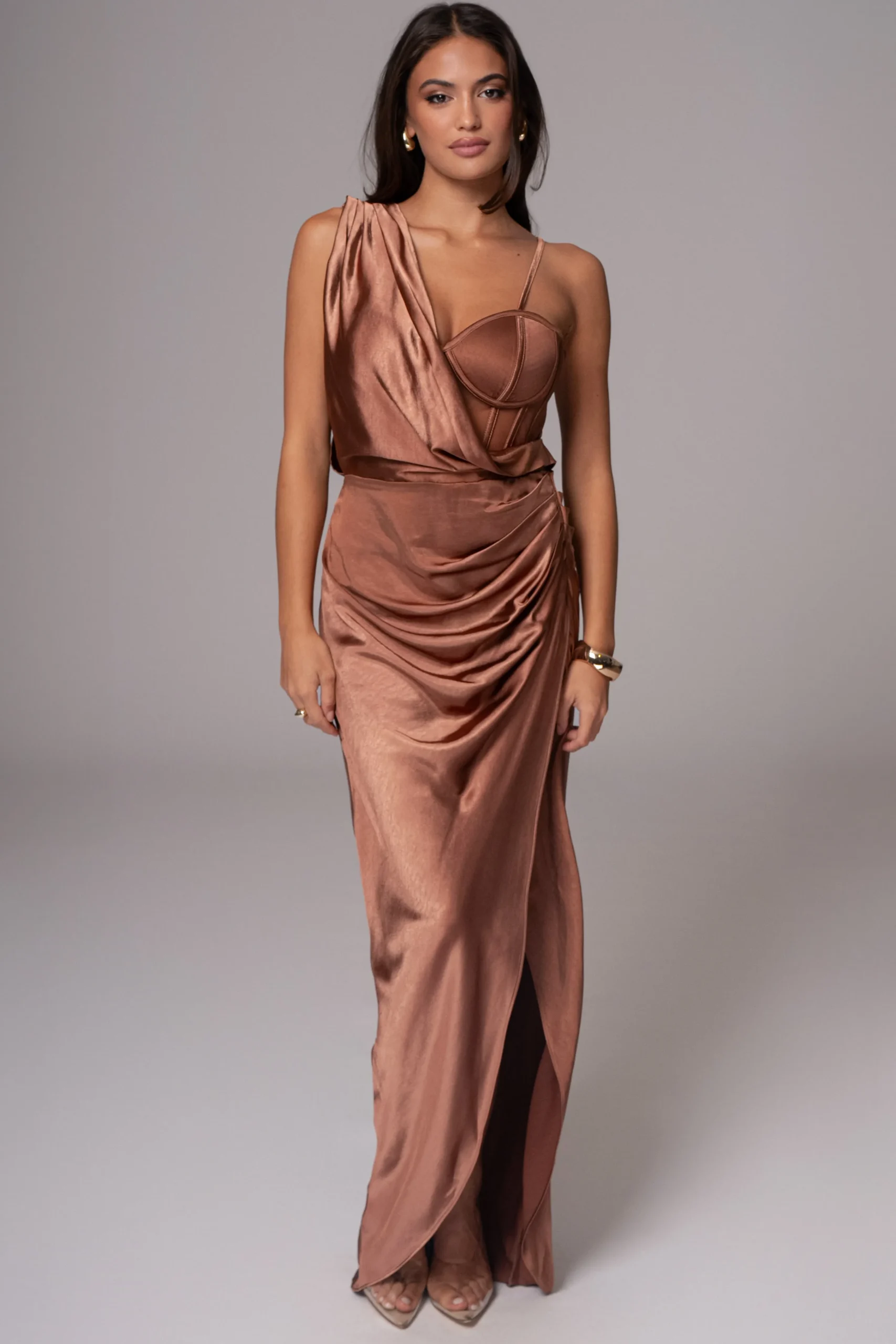 chocolate_anastacia_drape_8.webp JLUXLABEL Chocolate Anastacia Drape Maxi Dress