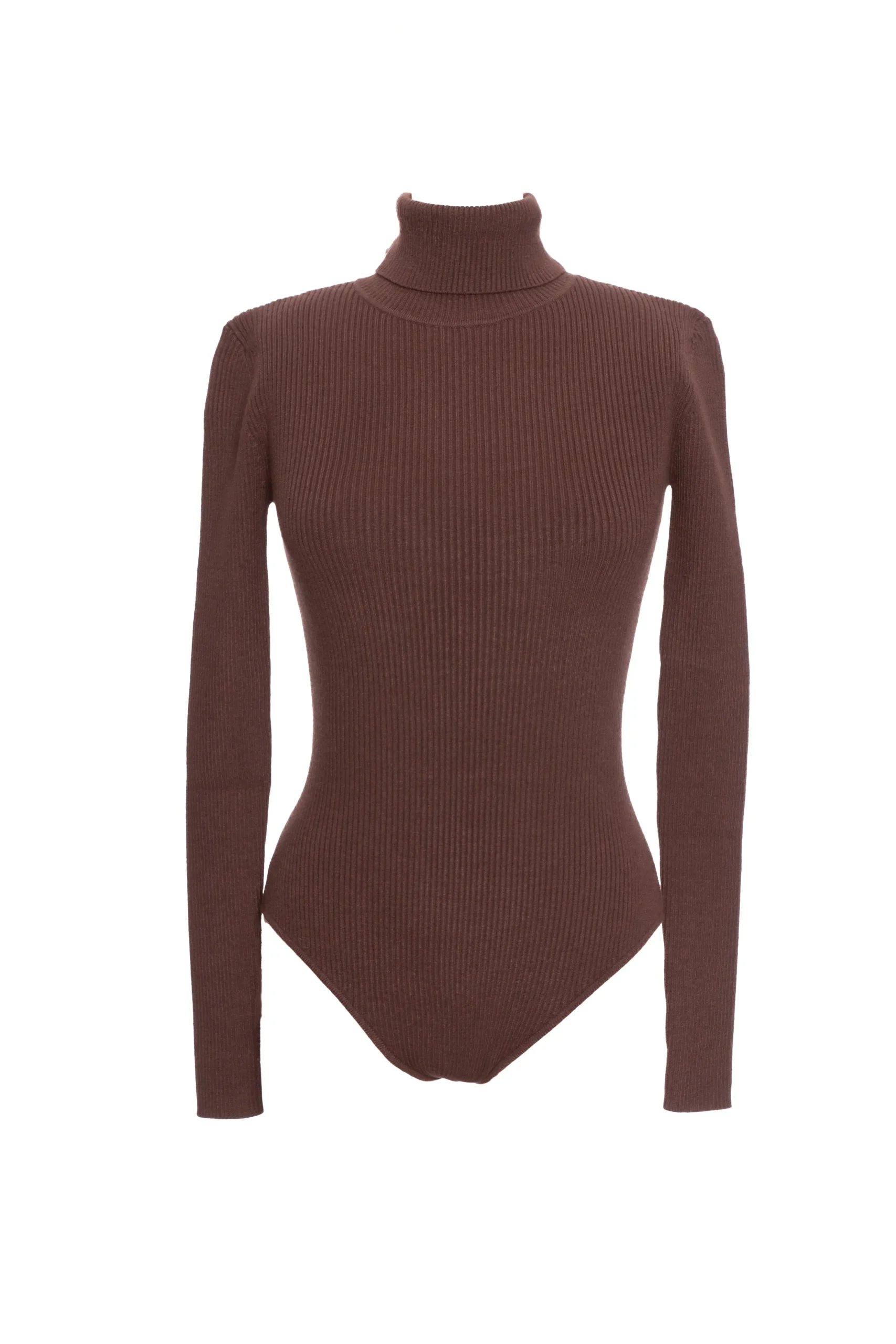 chocolate_arlett_turtlene_1.webp JLUXLABEL Chocolate Arlett Turtleneck Bodysuit