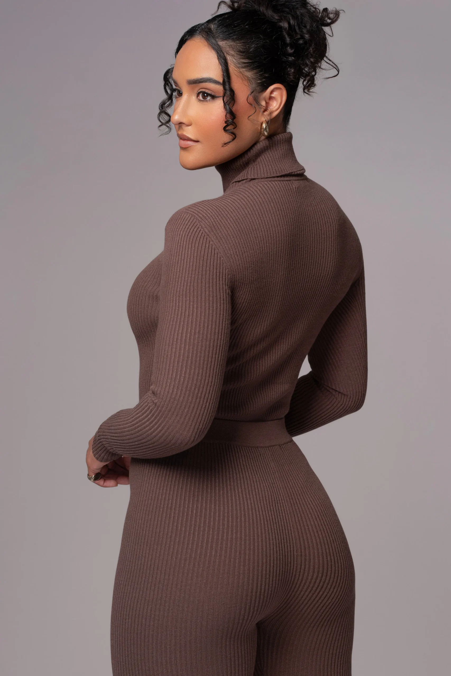 chocolate_arlett_turtlene_12.webp JLUXLABEL Chocolate Arlett Turtleneck Bodysuit