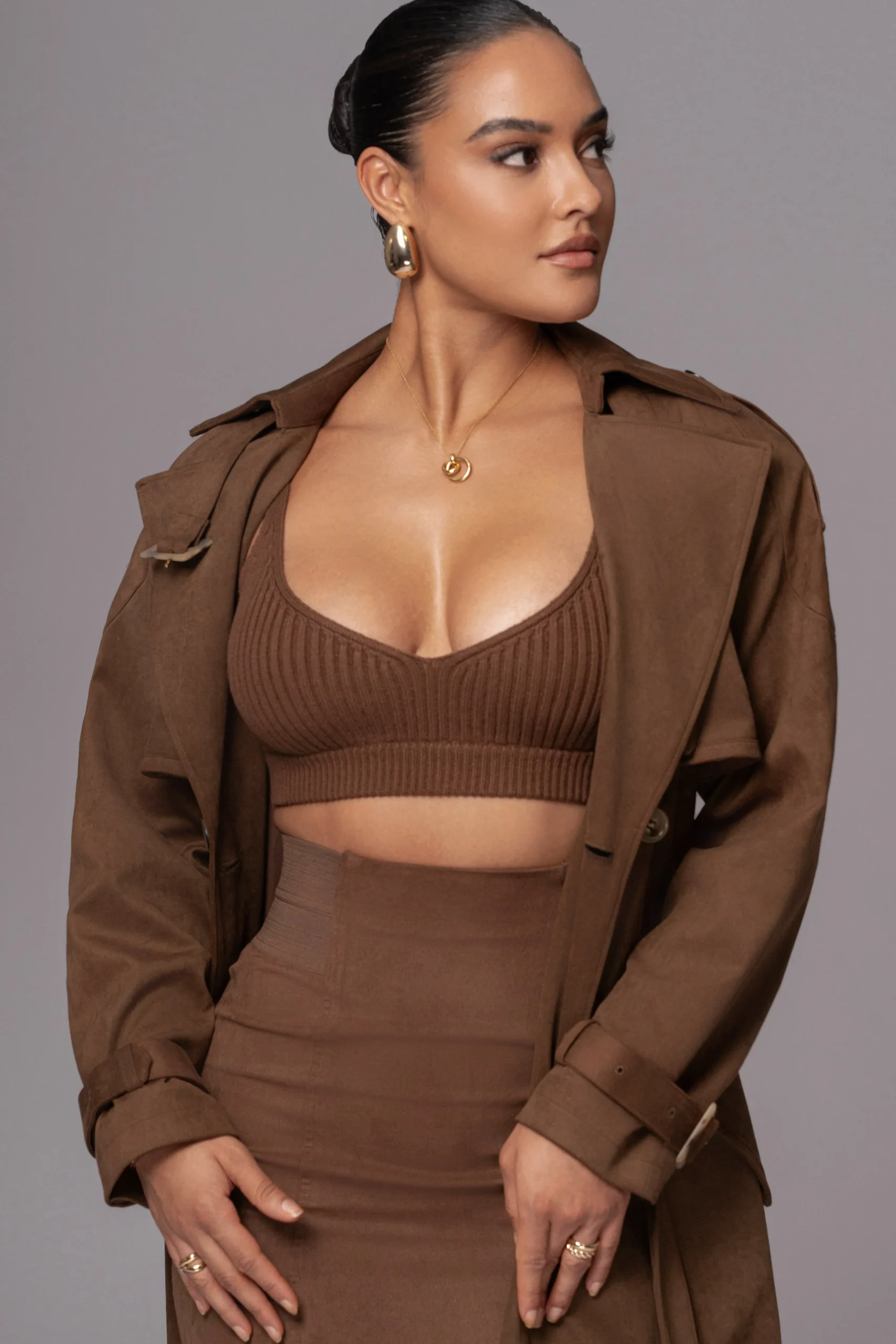 chocolate_elite_suede_coa_12.webp JLUXLABEL Chocolate Elite Suede Coat