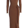 JLUXLABEL Chocolate Emma Knit Maxi Dress