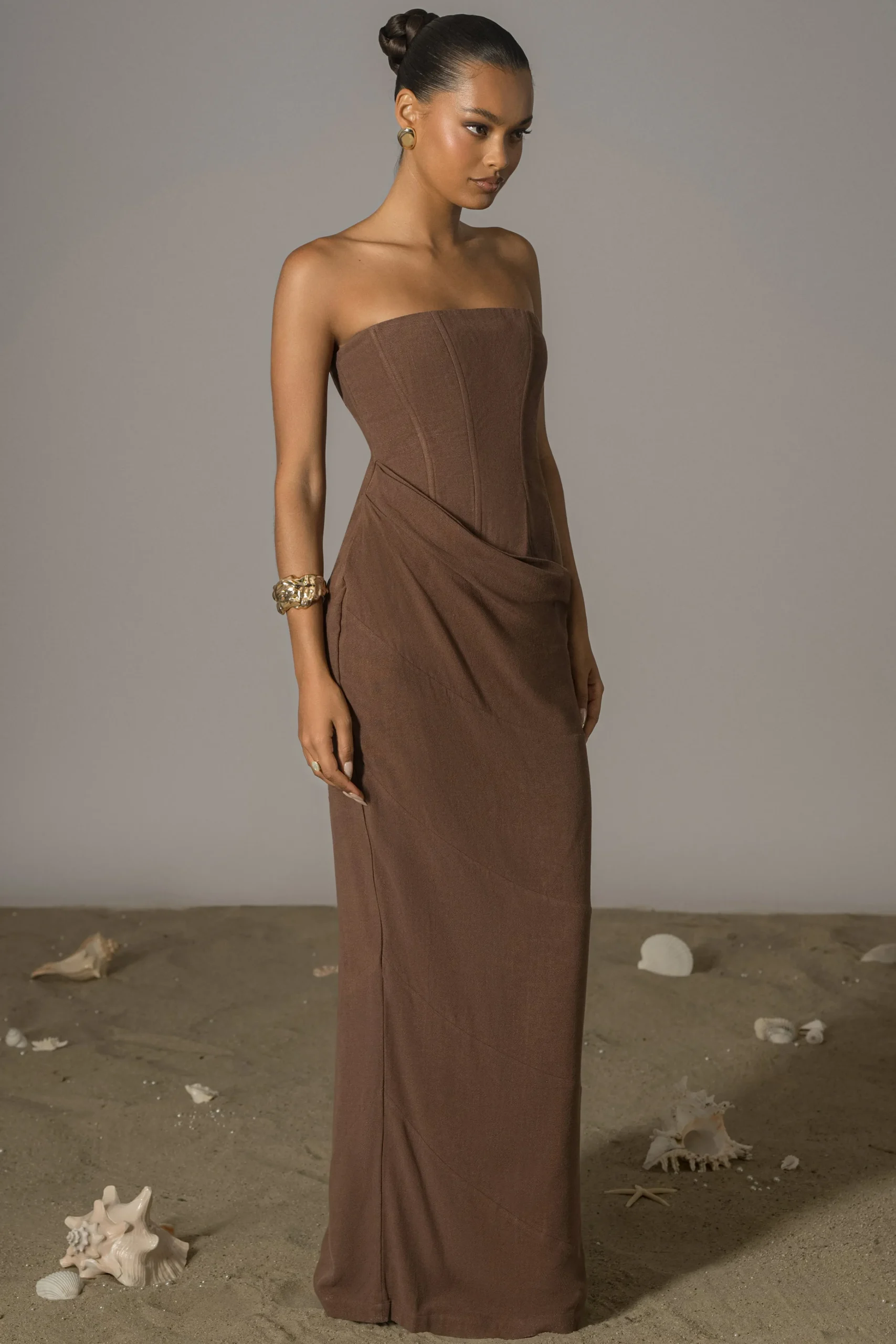 chocolate_journey_linen_m_5.webp JLUXLABEL Chocolate Journey Linen Maxi Dress