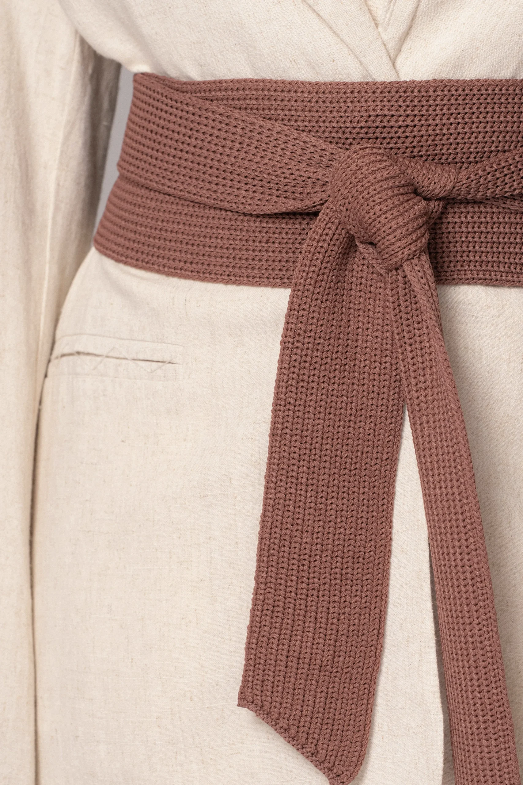 chocolate_lagos_knit_belt_10.webp JLUXLABEL Chocolate Lagos Knit Belt