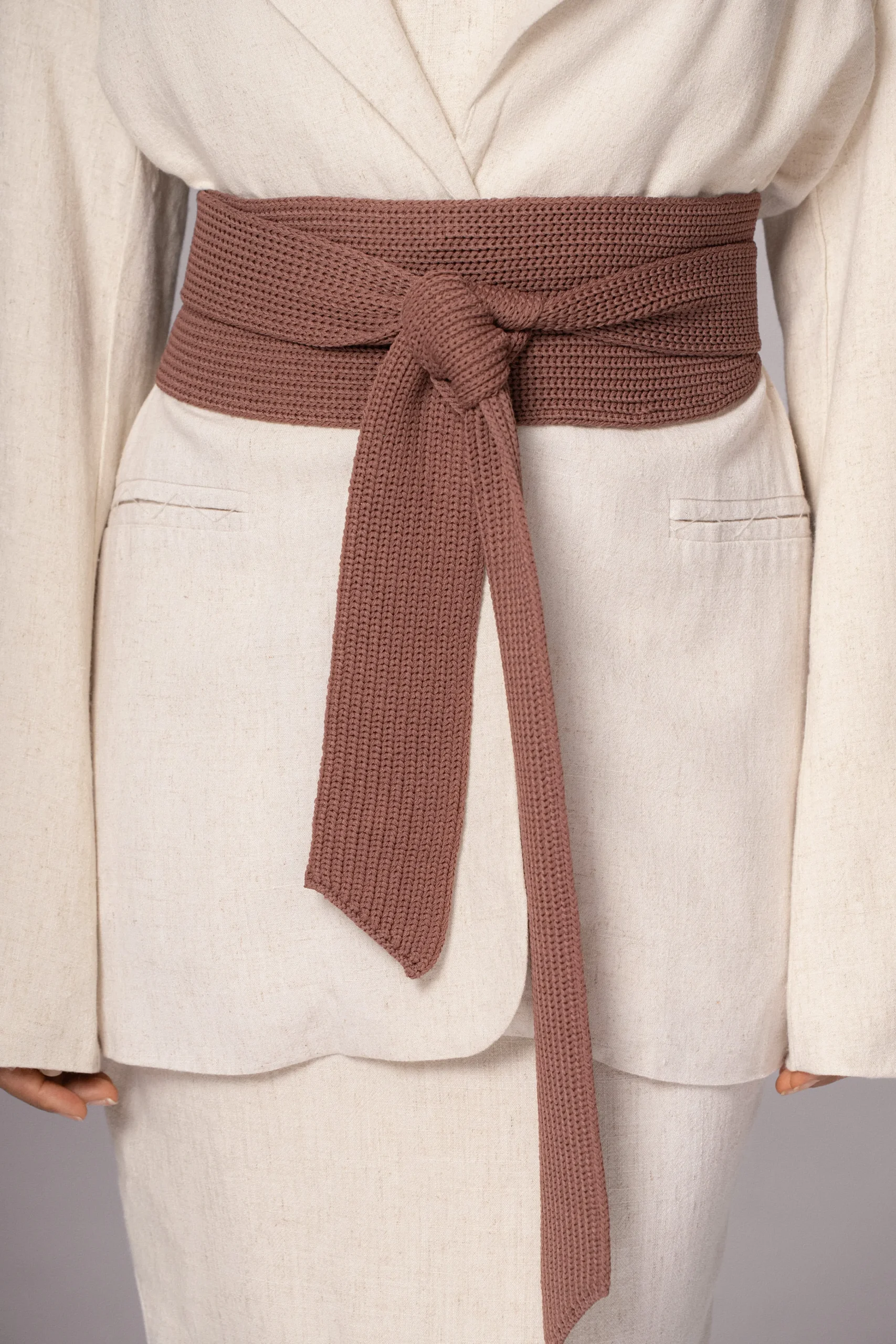 chocolate_lagos_knit_belt_3.webp JLUXLABEL Chocolate Lagos Knit Belt