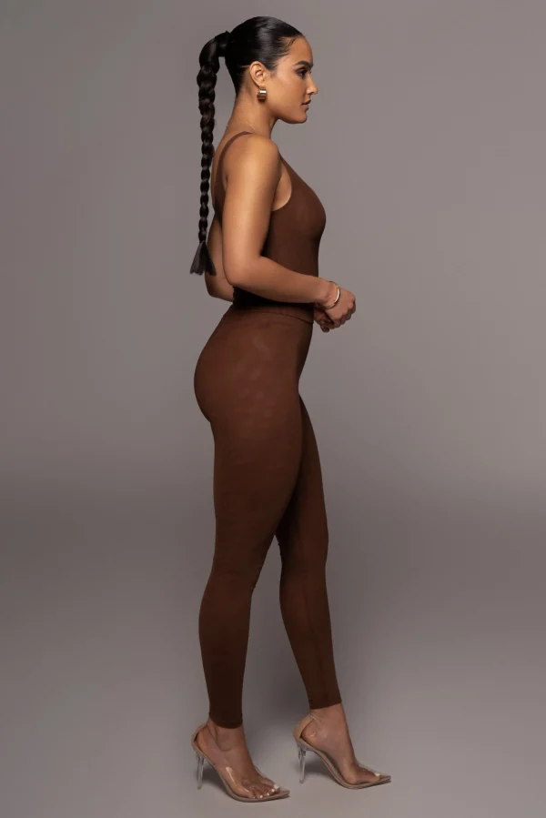 JLUXLABEL Chocolate Nina Mesh Pants