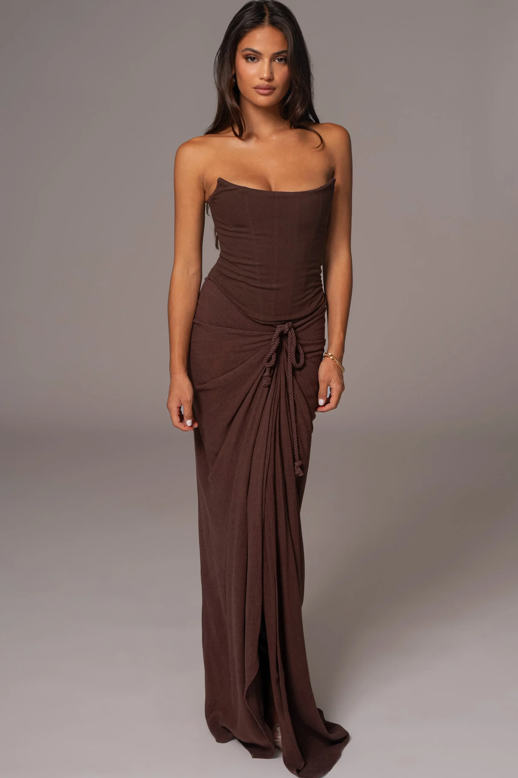 chocolate_noelia_linen_sl_4.webp JLUXLABEL Chocolate Noelia Linen Slit Skirt