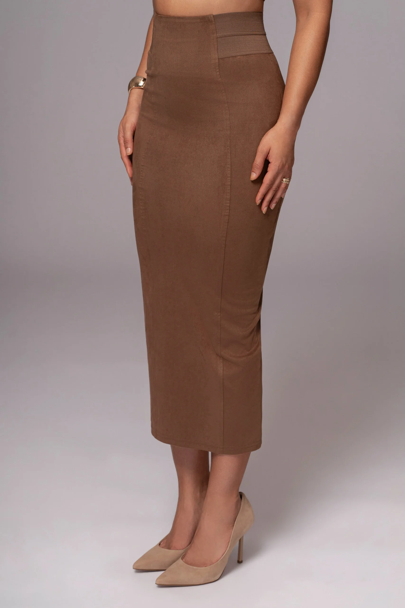 chocolate_phoenix_suede_s_5.webp JLUXLABEL Chocolate Phoenix Suede Skirt