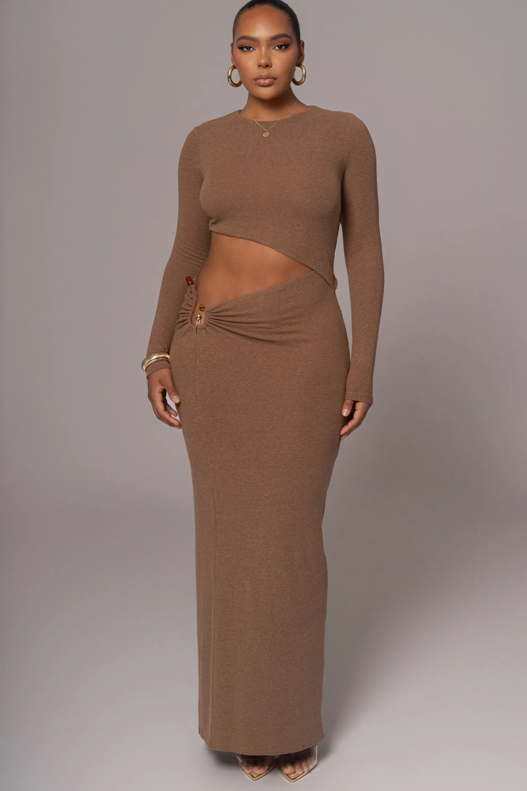 chocolate_summer_romance__0.webp JLUXLABEL Chocolate Summer Romance Cutout Dress