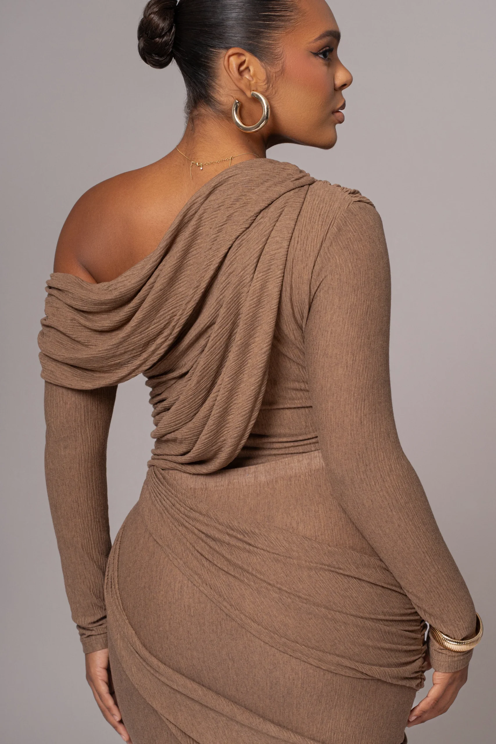 chocolate_textured_one_sh_12.webp JLUXLABEL Chocolate Textured One Shoulder Bodysuit