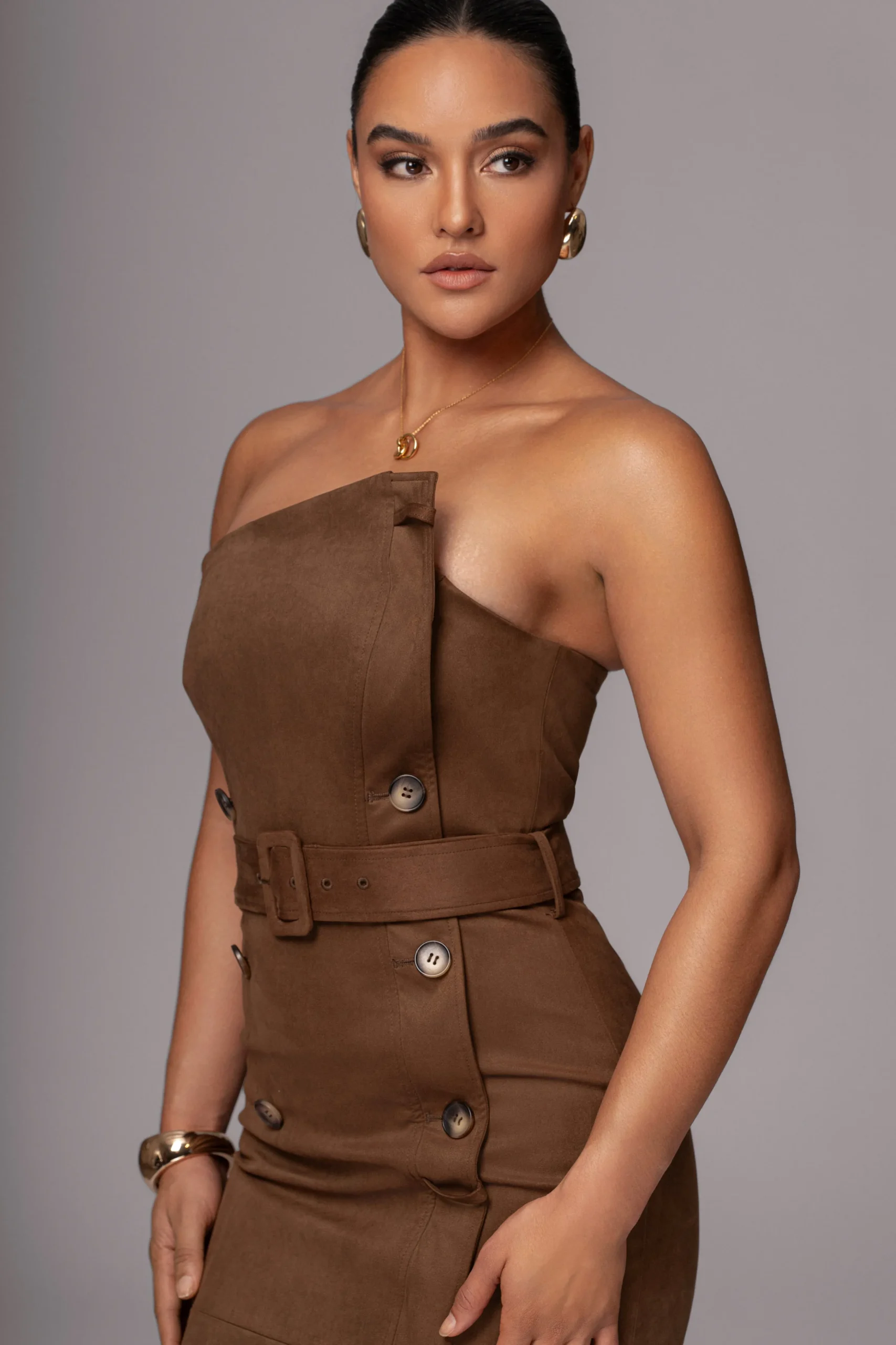 chocolate_xena_suede_maxi_8.webp JLUXLABEL Chocolate Xena Suede Maxi Dress