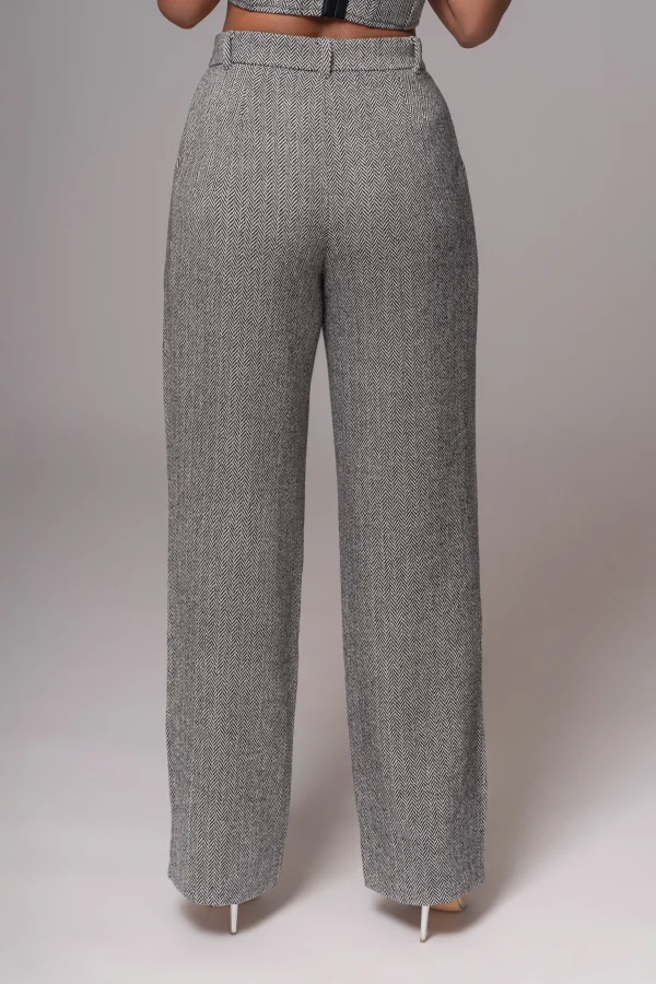 JLUXLABEL Classic Herringbone Trousers