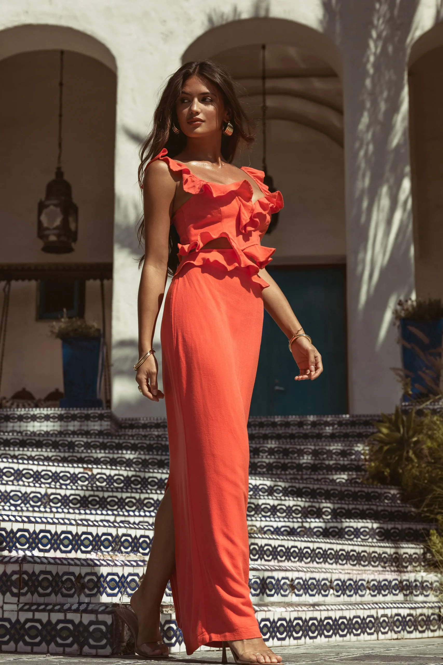 coral_brighter_days_linen_5.webp JLUXLABEL Coral Brighter Days Linen Maxi Dress