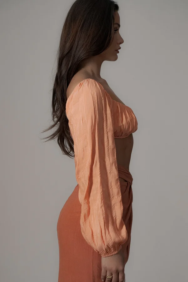 JLUXLABEL Coral Carey Long Sleeve Top