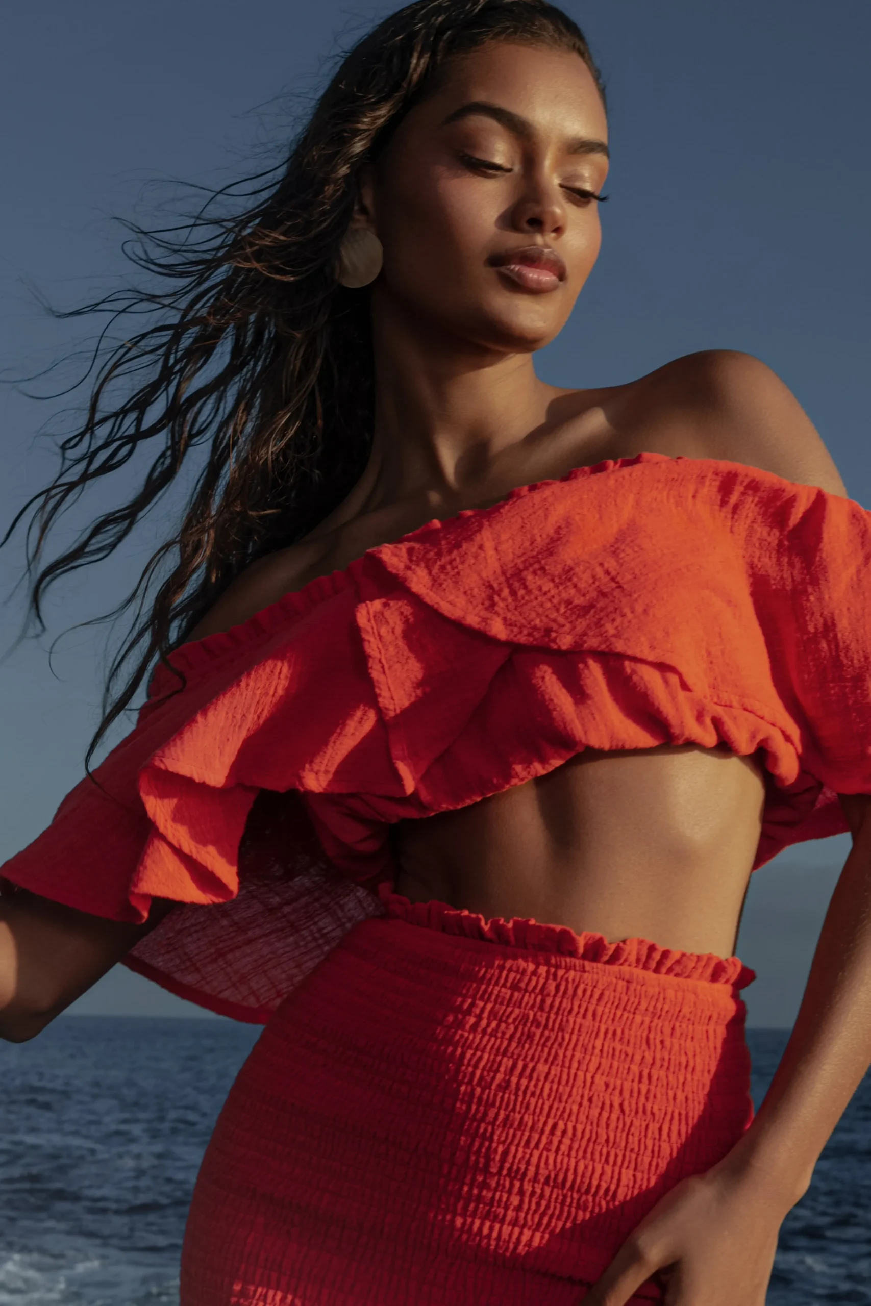 coral_sienna_ruffled_skir_10.webp JLUXLABEL Coral Sienna Ruffled Skirt Set