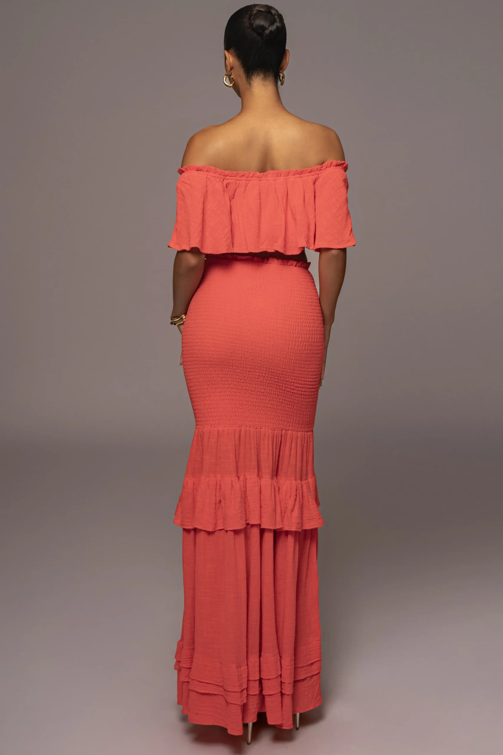 coral_sienna_ruffled_skir_8.webp JLUXLABEL Coral Sienna Ruffled Skirt Set