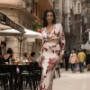JLUXLABEL Cream Floral Haidyn Skirt Set