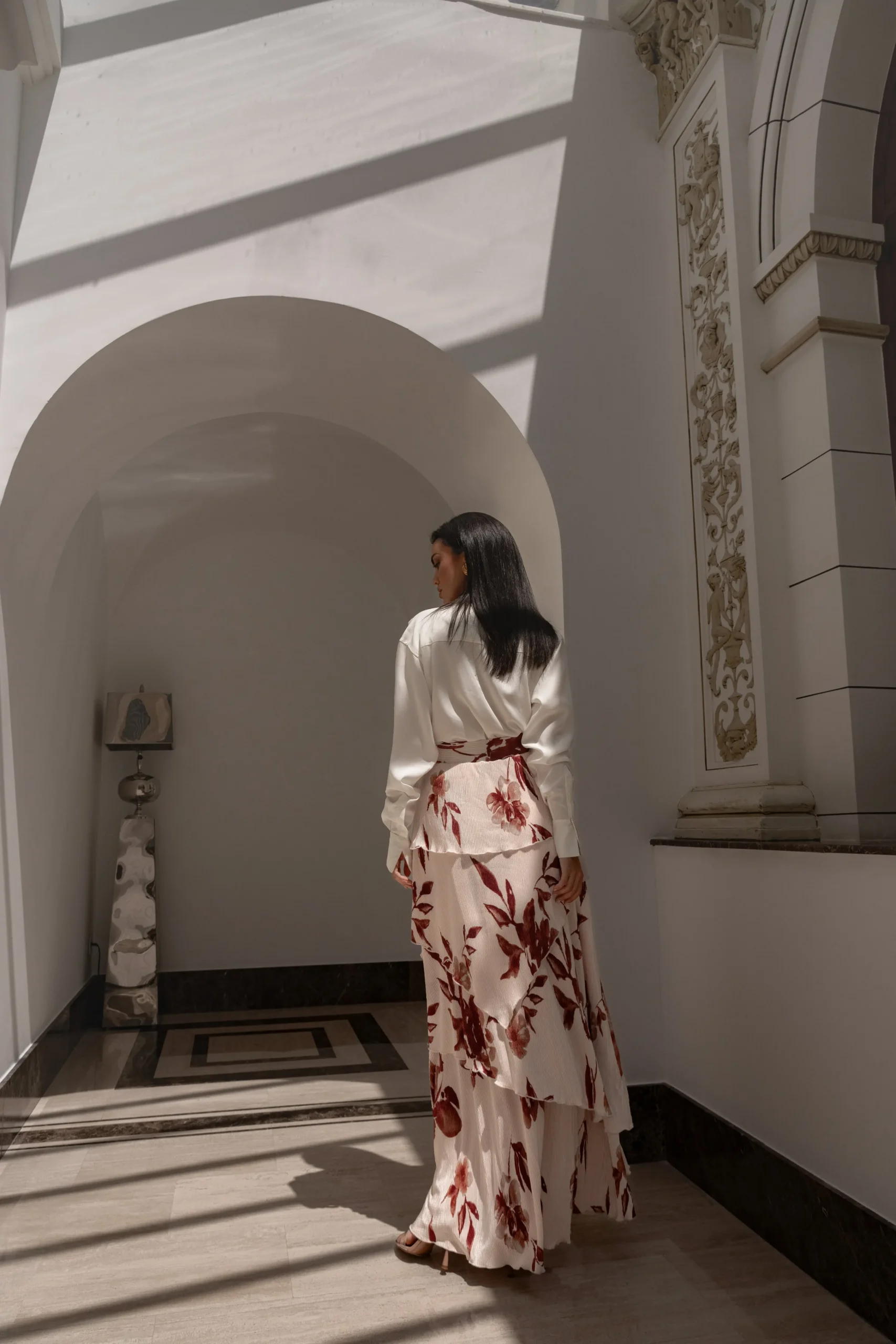 cream_floral_kamira_tiere_18.webp JLUXLABEL Cream Floral Kamira Tiered Skirt