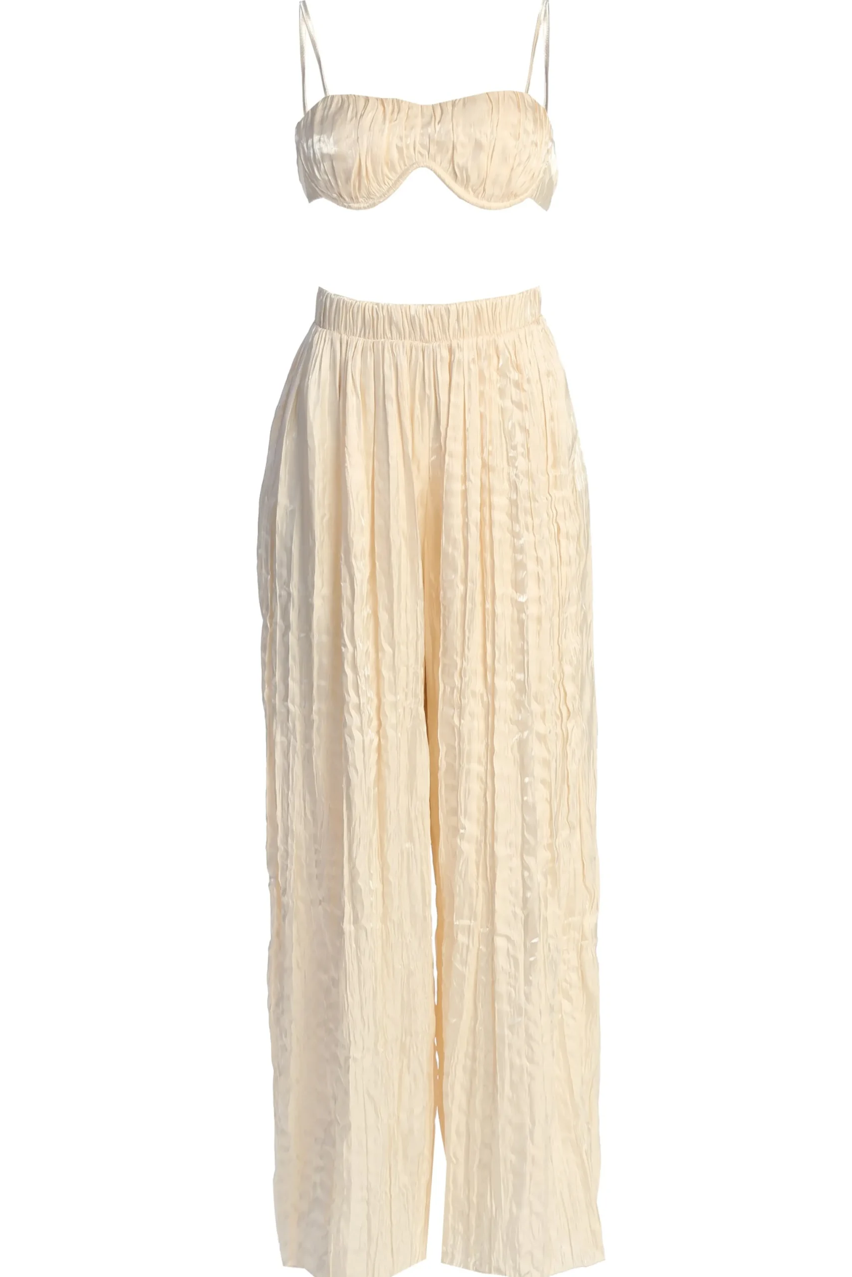 cream_lets_get_away_satin_3.webp JLUXLABEL Cream Lets Get Away Satin Pant Set