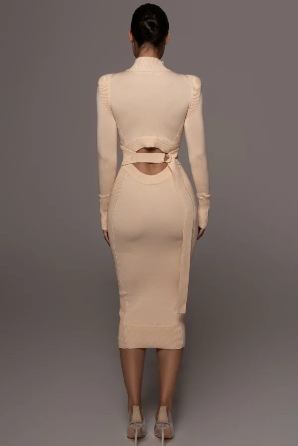JLUXLABEL Cream Under Your Spell Dress