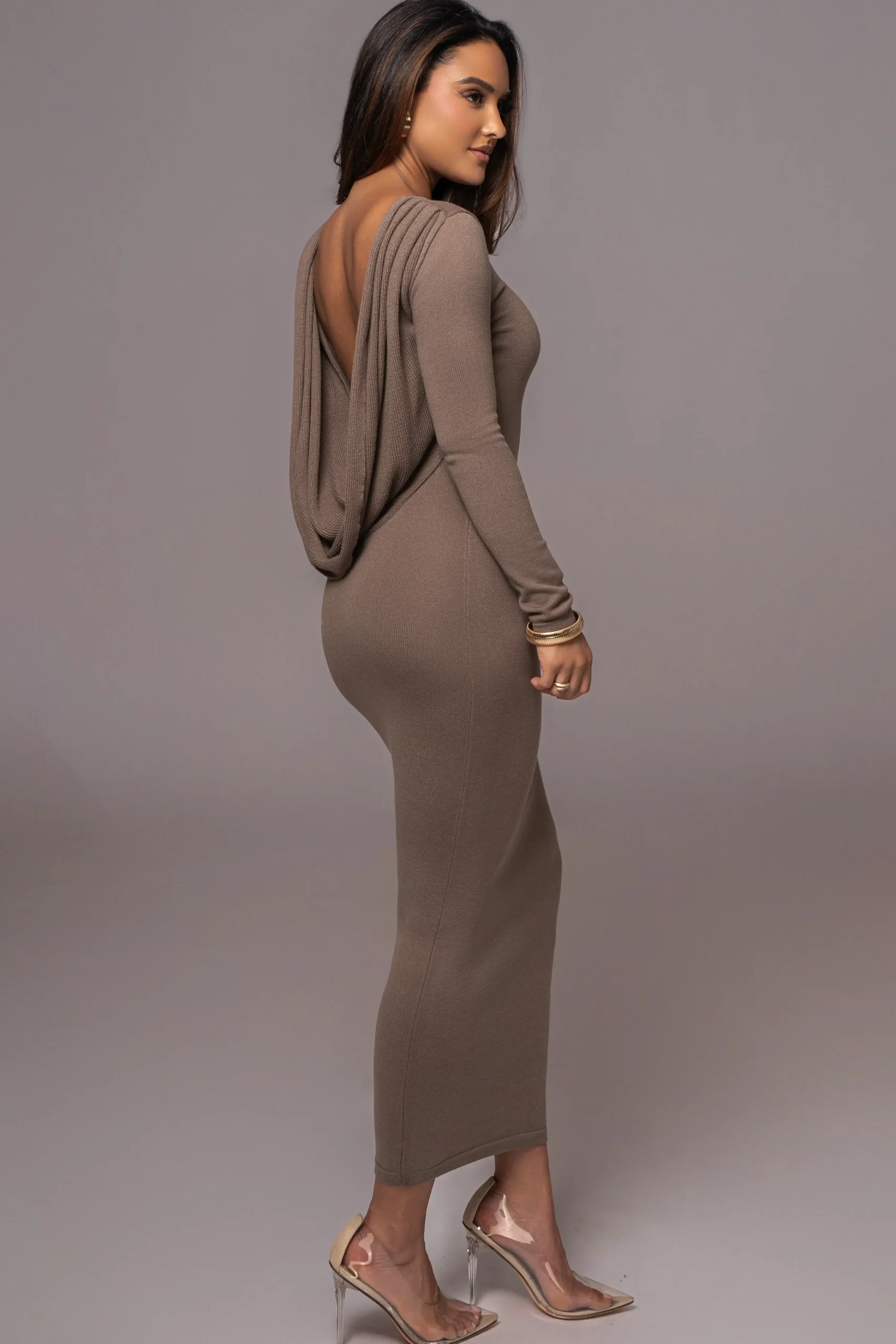 deep_olive_heavenly_knit__6.webp JLUXLABEL Deep Olive Heavenly Knit Maxi Dress