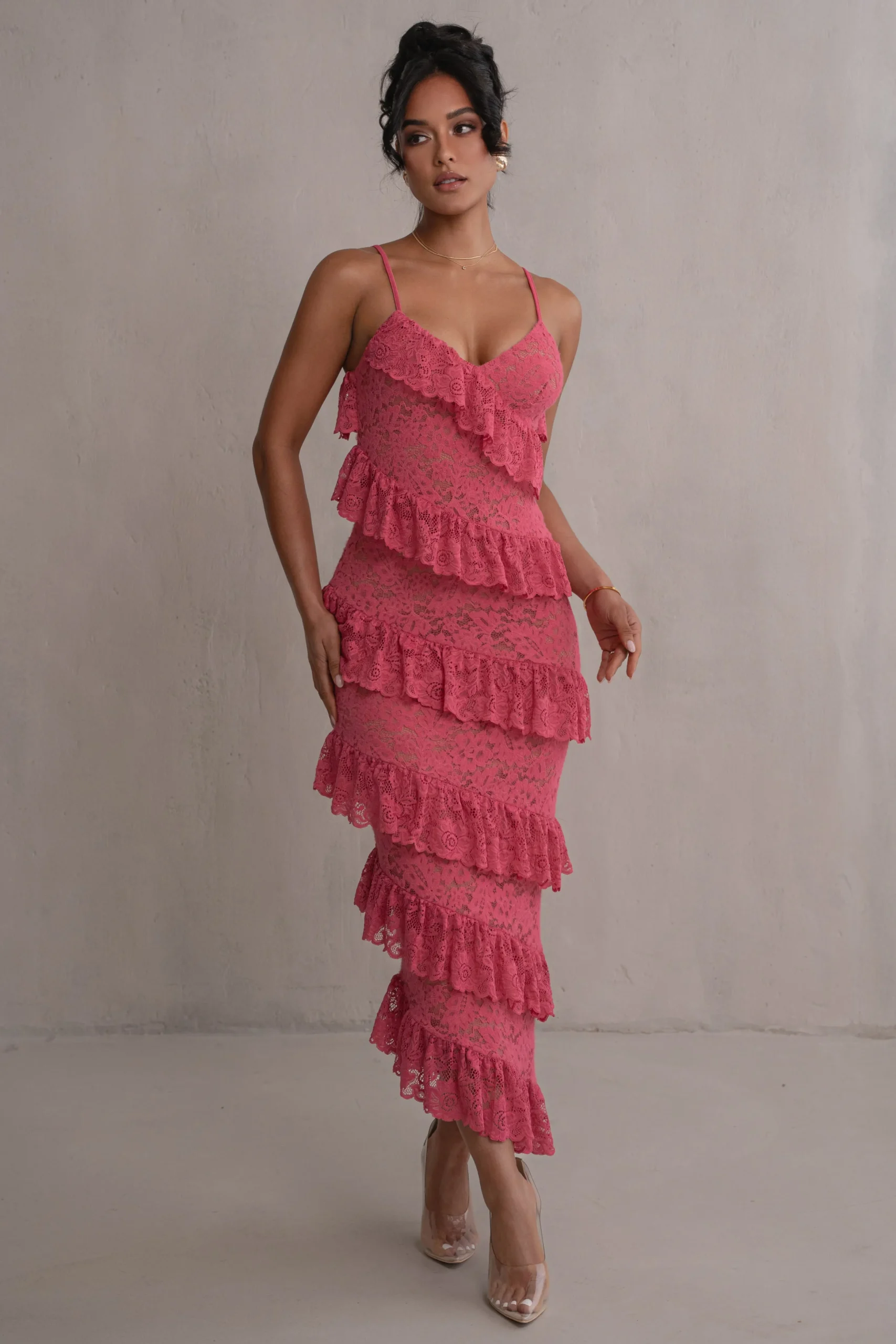 fuchsia_feeling_of_foreve_2.webp JLUXLABEL Fuchsia Feeling Of Forever Ruffle Dress