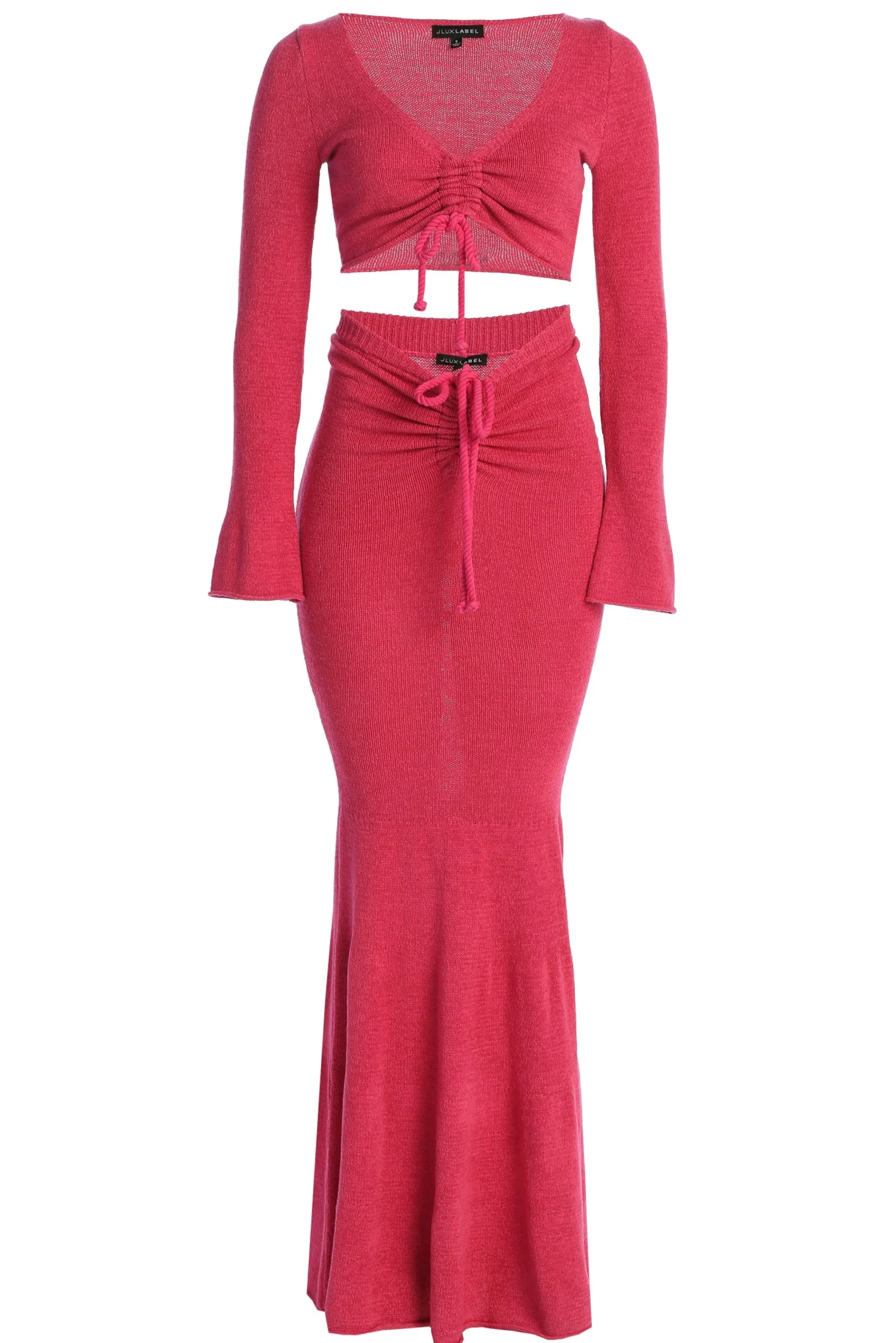 fushia_resort_twopiece_sk_3.webp JLUXLABEL Fushia Resort Two-Piece Skirt Set