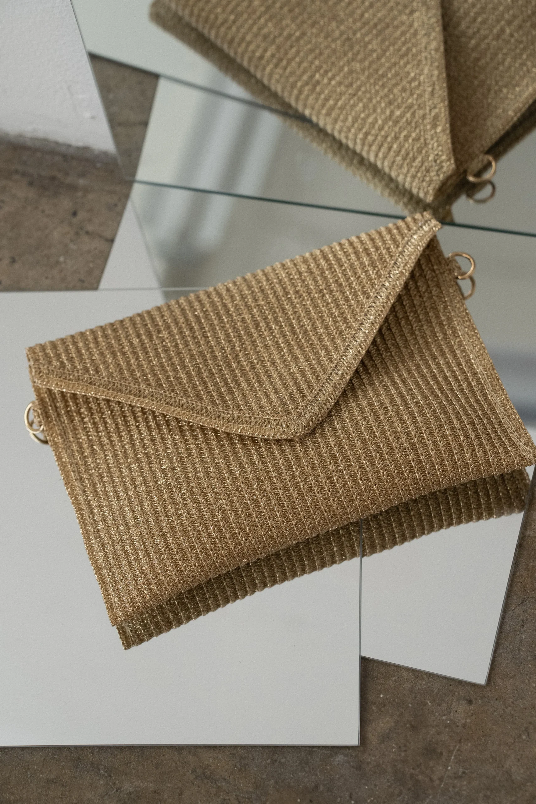 gold_envelope_woven_clutc_0.webp JLUXLABEL Gold Envelope Woven Clutch