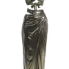JLUXLABEL Gold METALLIC NEW AGE TWO PIECE SKIRT SET